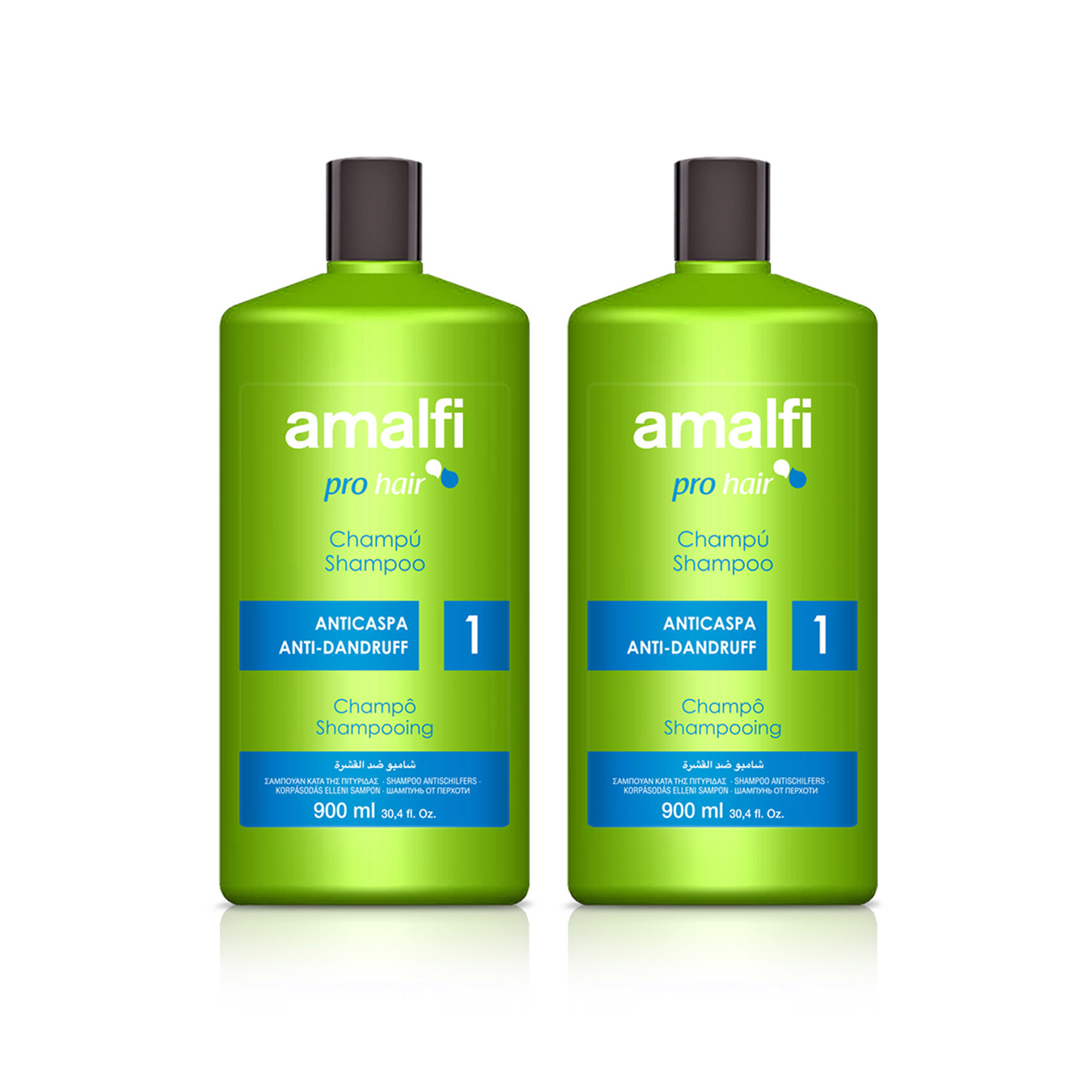 Amalfi Champô Profissional Anticaspa 900 ml - Pack 2 x 900 ml