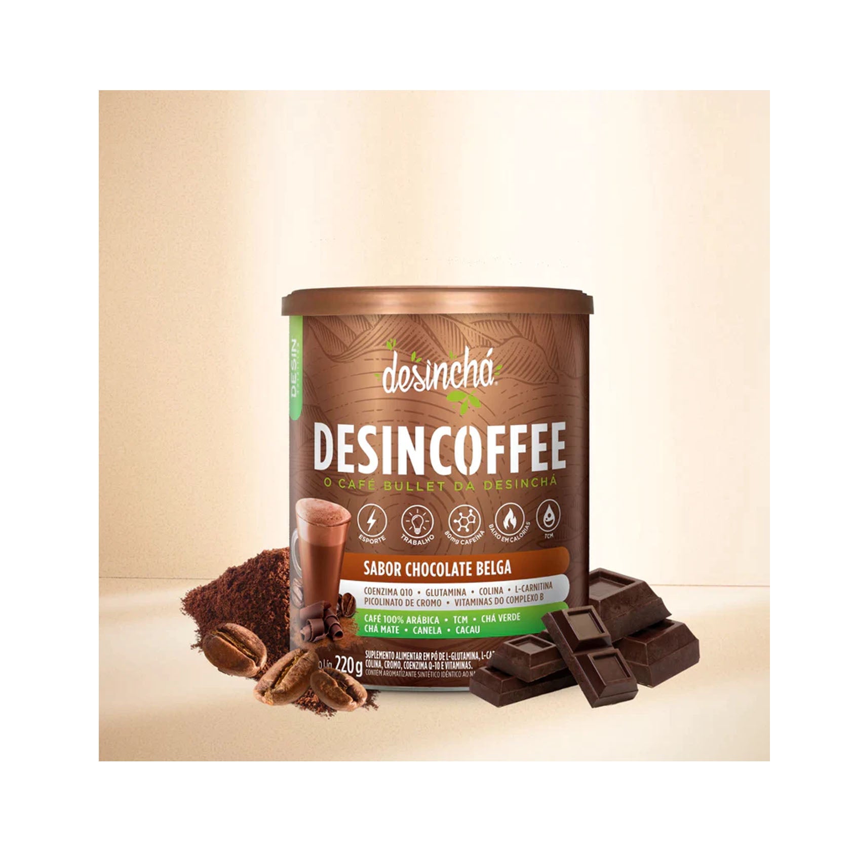 Desincoffee Café Sabor a Chocolate Belga 220 gr