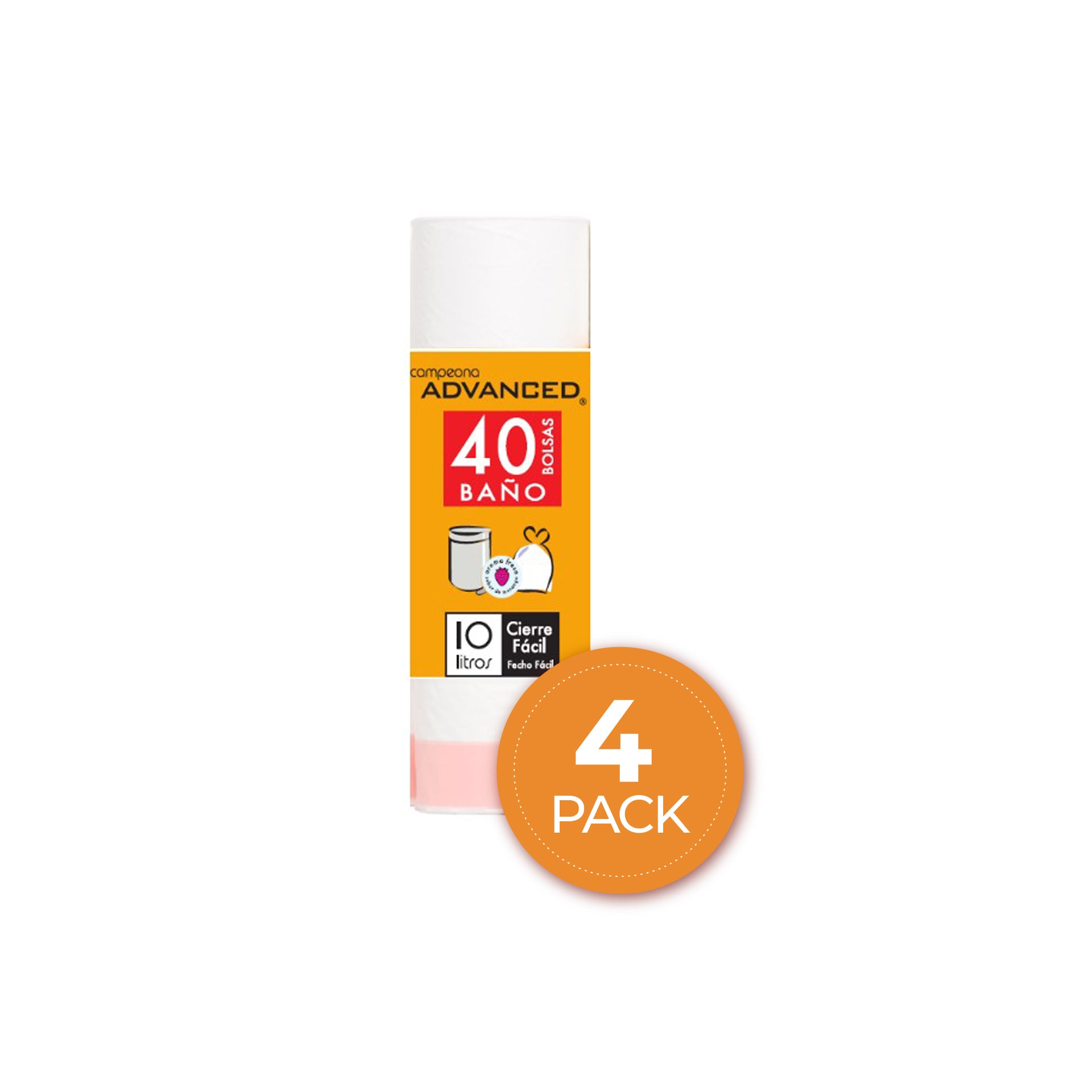 Sacos Lixo Perfumados 10 L (40 un) - Pack 4 x 40 un