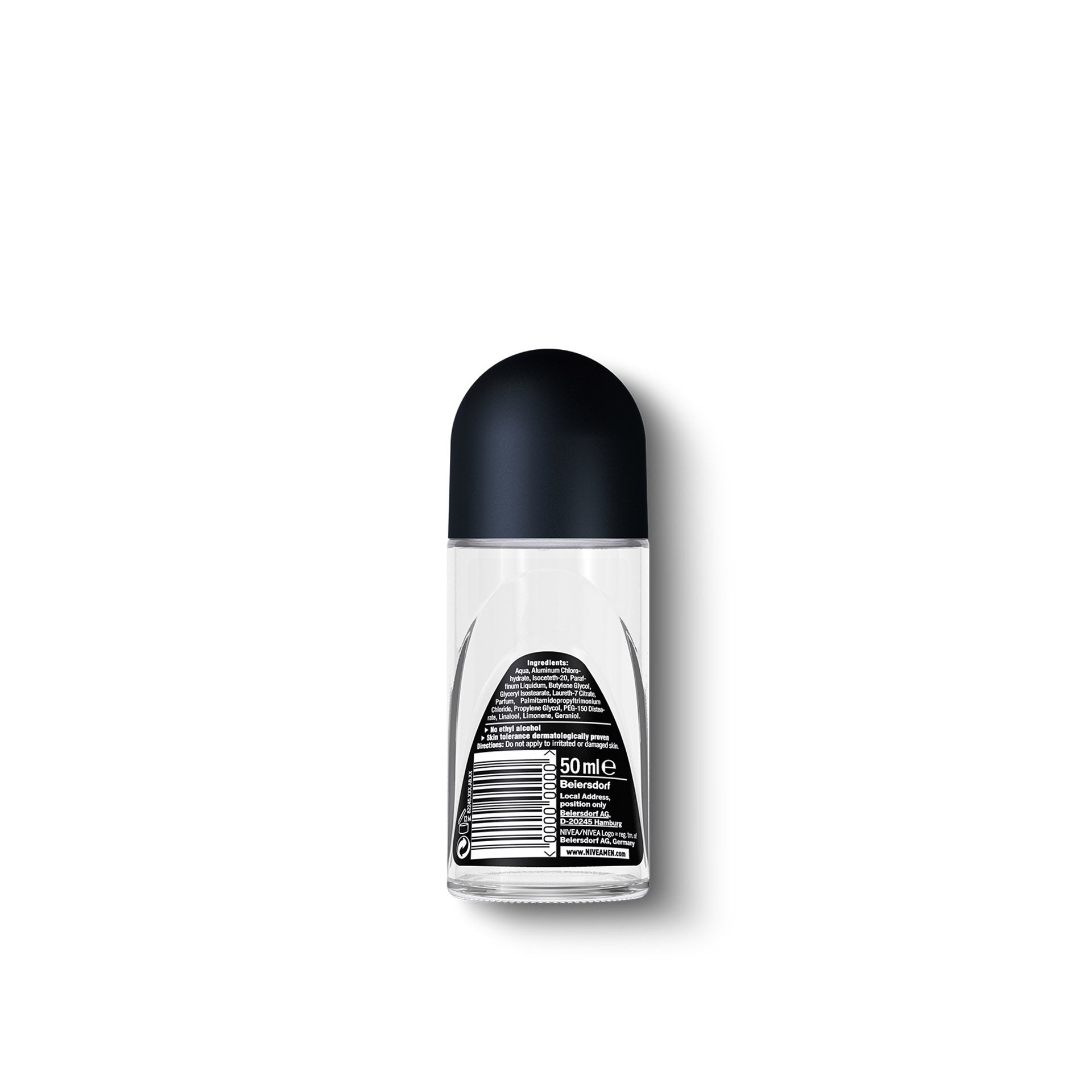 Nivea Men Invisible for Black & White Desodorizante Roll-on Original 50 ml - Pack 2 x 50 ml