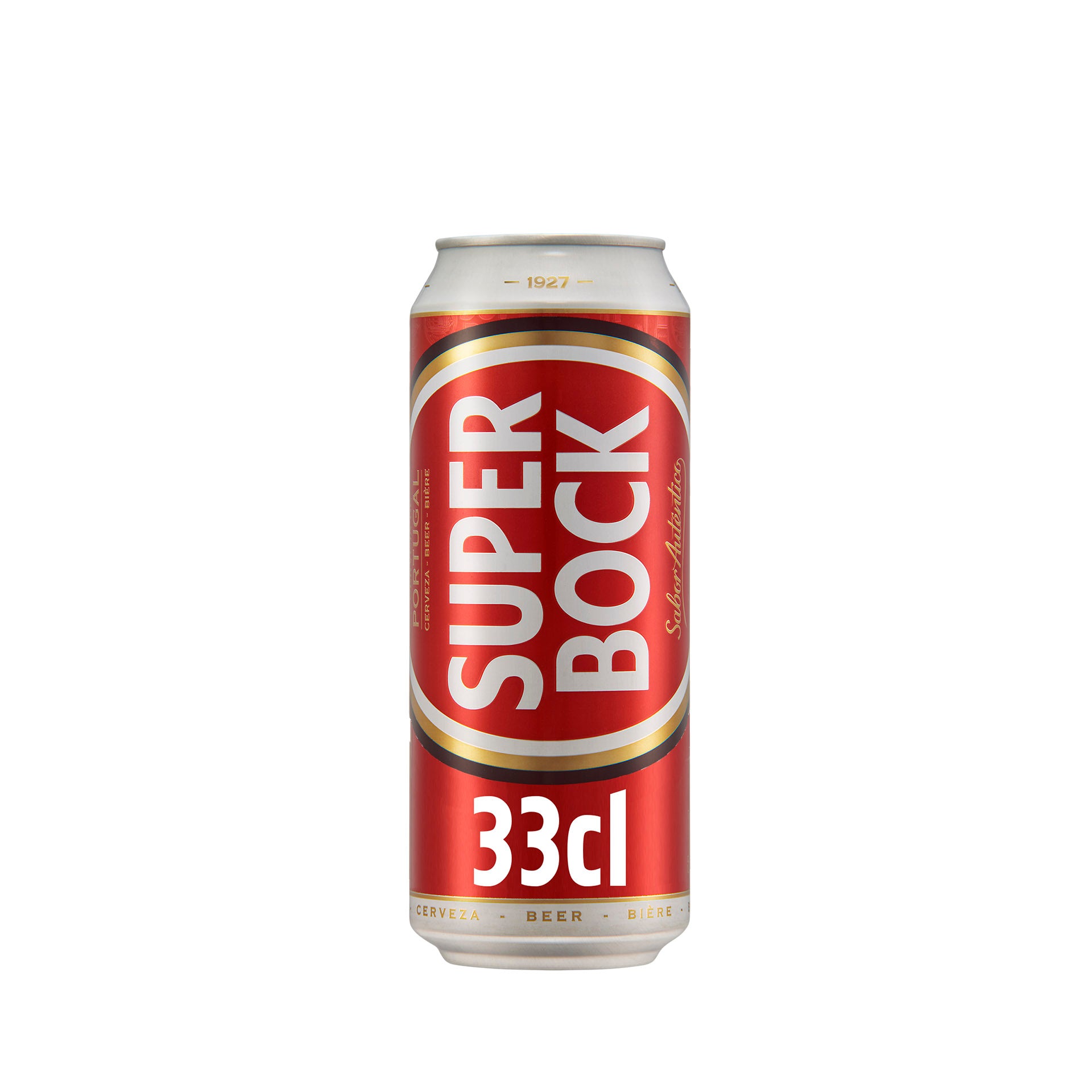 Super Bock Cerveja com Álcool Lata 33 cl - Pack 12 x 33 cl