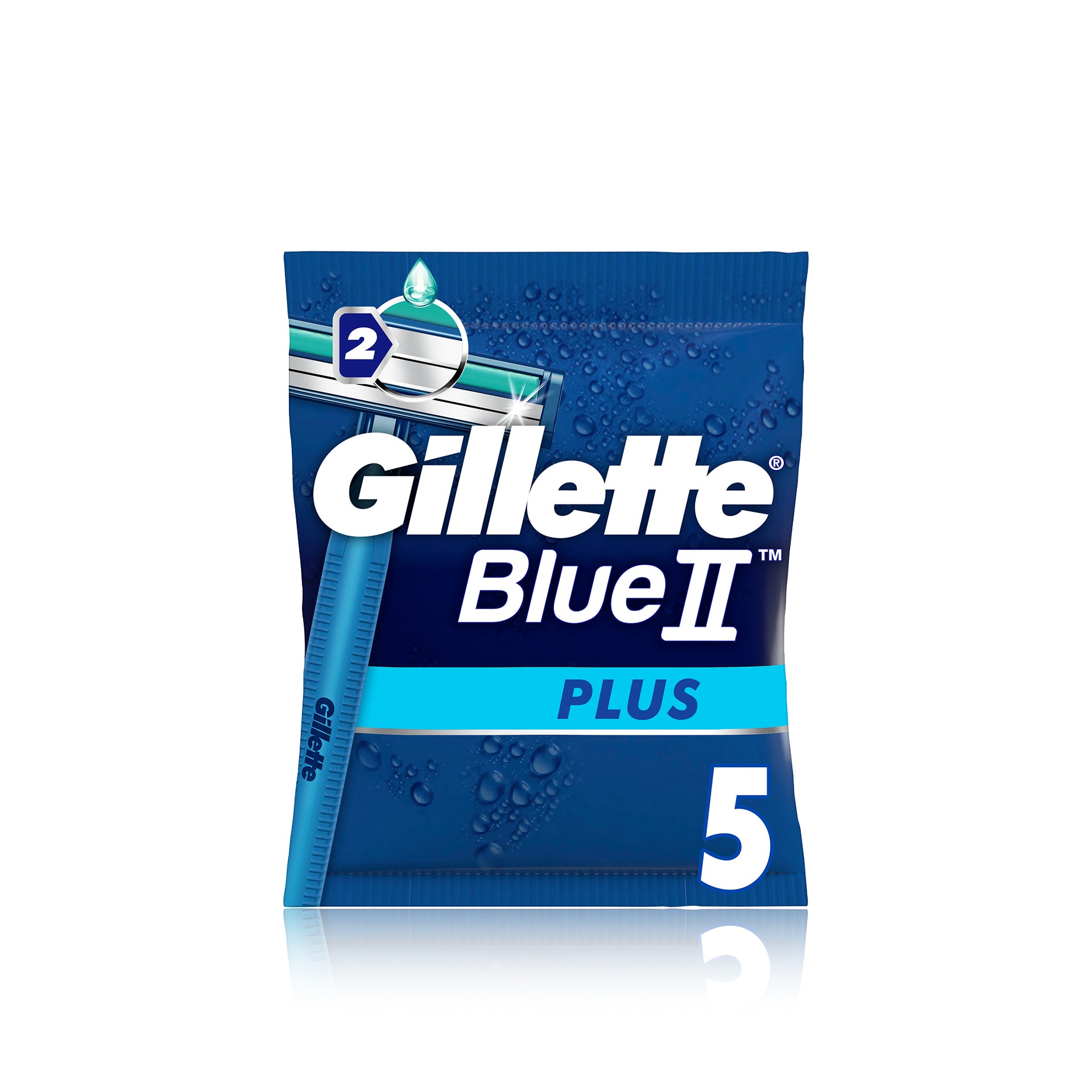 Gillette Blue II Plus Lâminas Descartáveis 5 un