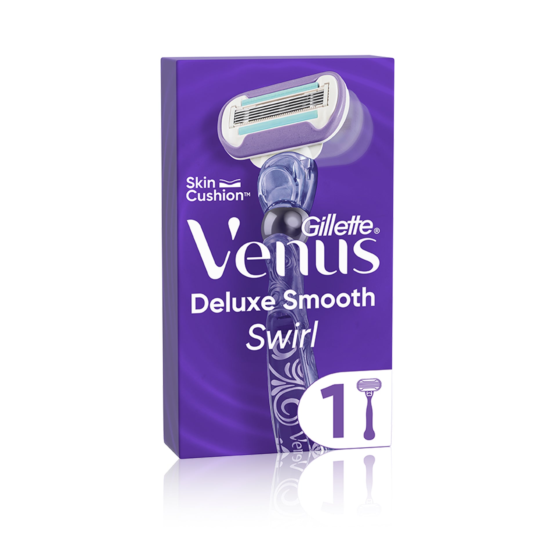 Gillette Venus Deluxe Smooth Swirl Máquina Depilatória com 1 Recarga