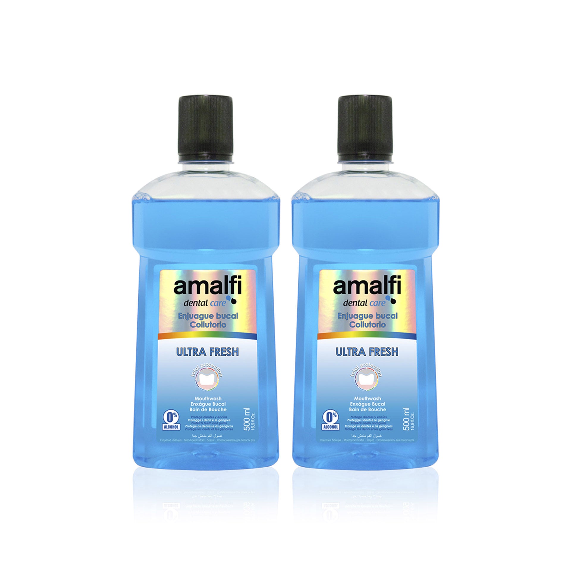 Amalfi Elixir Bucal Ultra Fresh 500 ml - Pack 2 x 500 ml