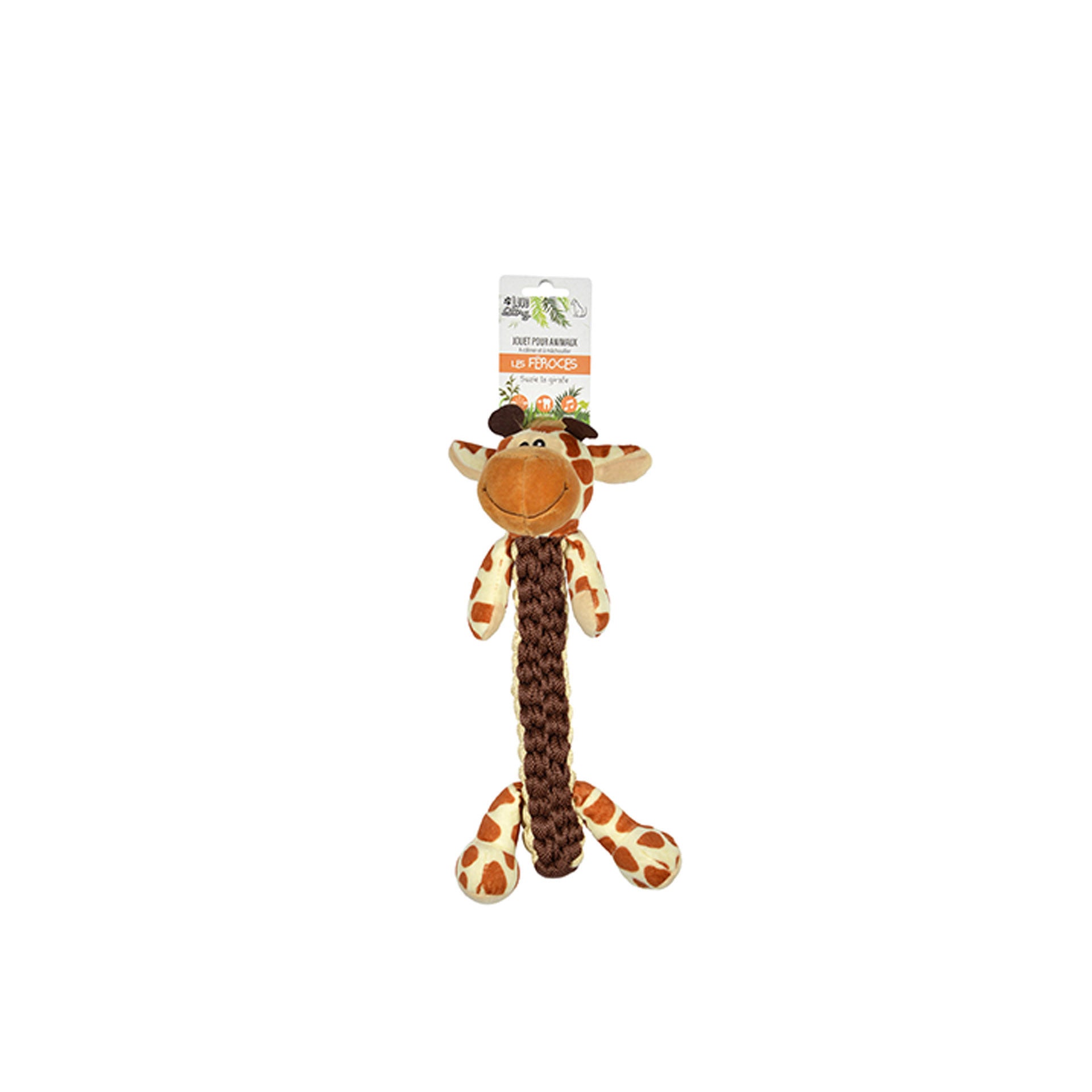 Love Story Brinquedo para Cão Peluche Girafa com Corda Sonora 34 cm