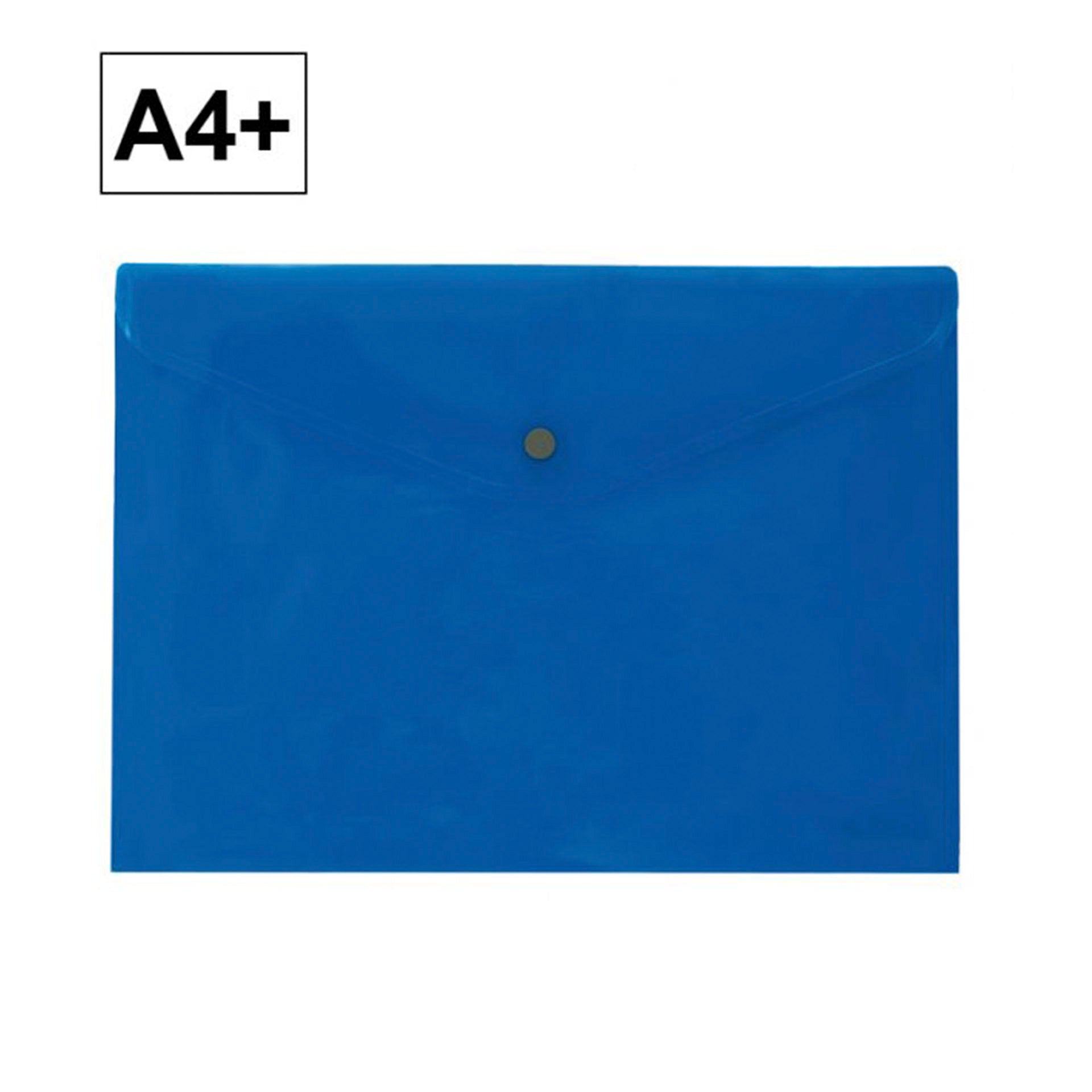 Plus Office Classificador Pasta Envelope PP A4+ Azul
