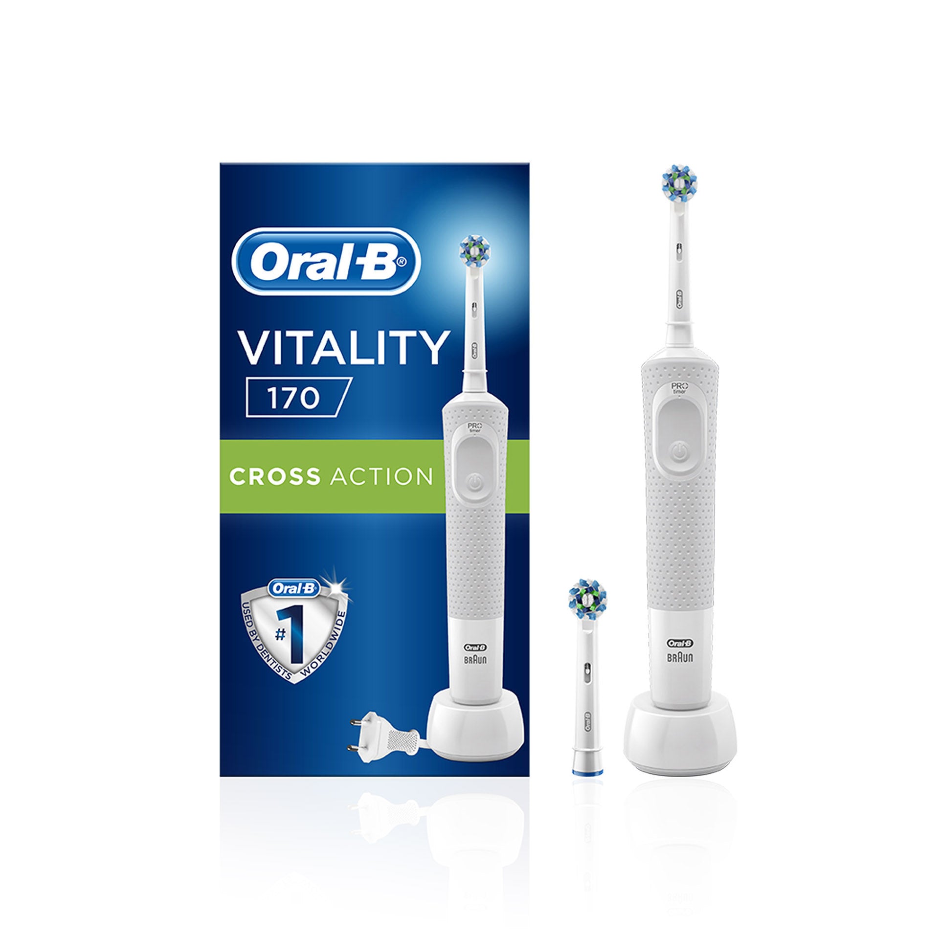 Oral-B  Escova de Dentes Elétrica Branca Vitality 170