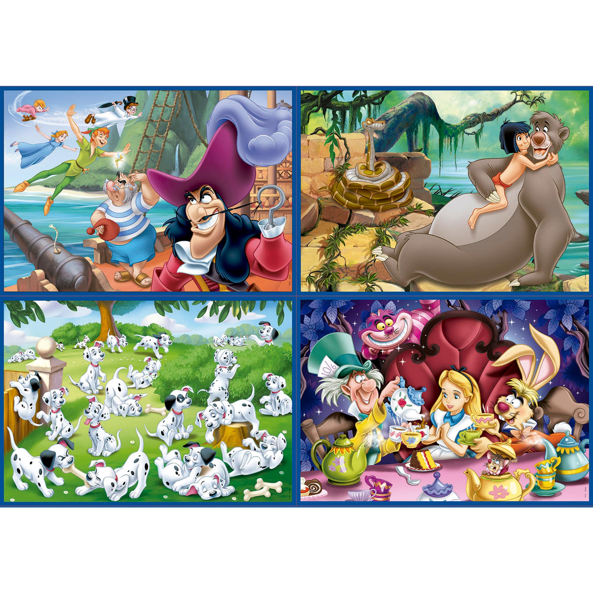 Educa 4 Puzzles Progressivos 50-80-100-150 Peças Clássicos Disney