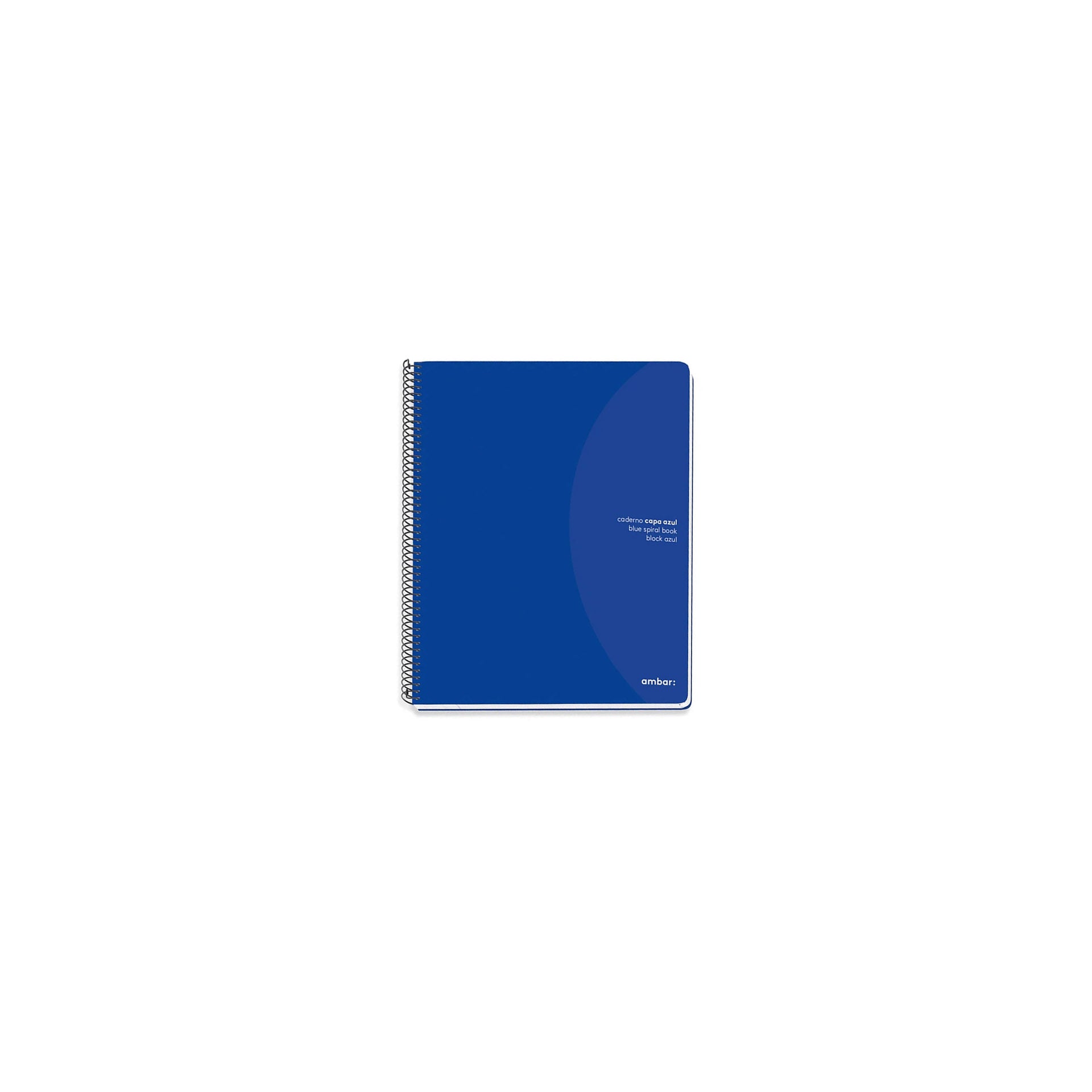 Ambar Caderno Espiral A5 80F 70G Capa Azul Pautado