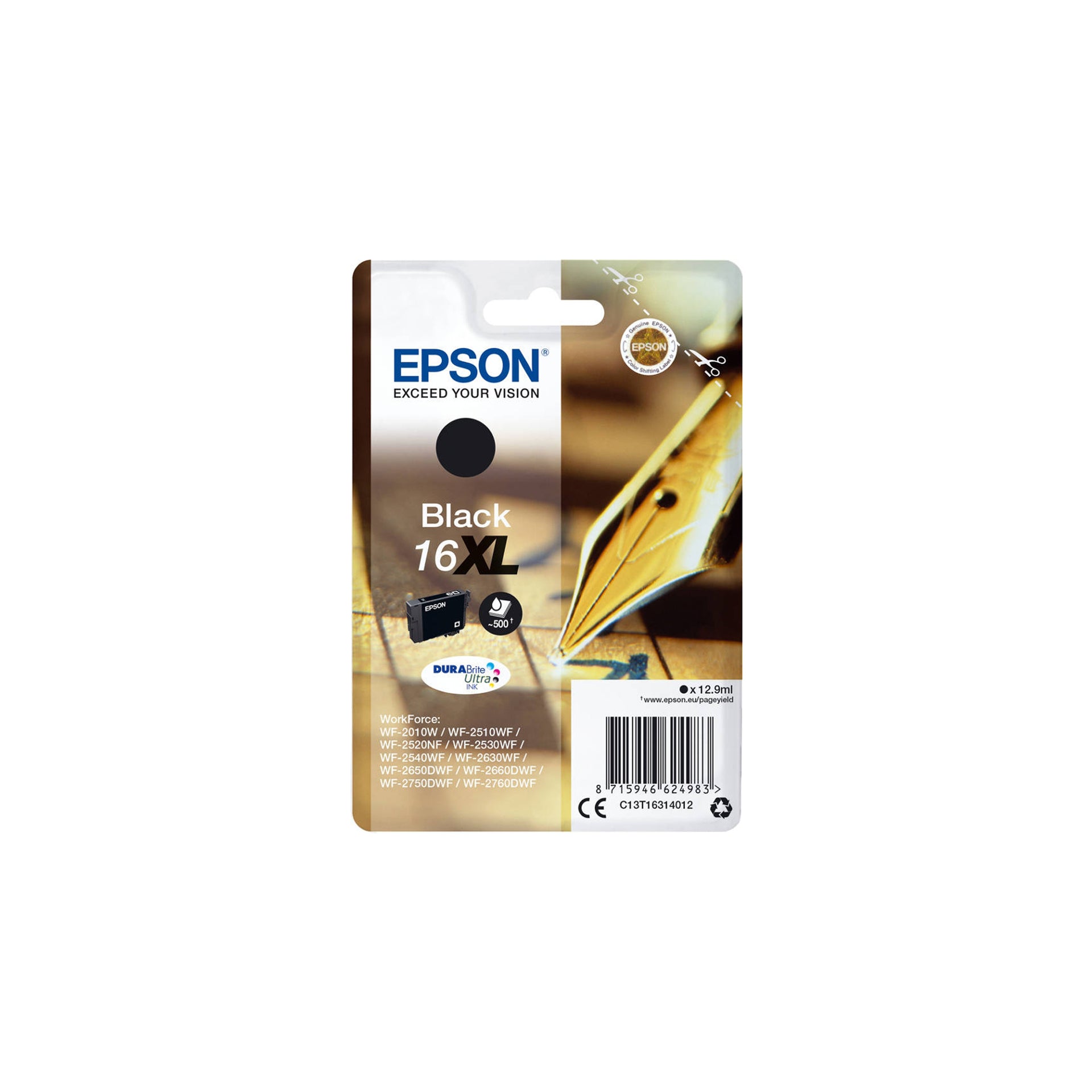 Epson Tinteiro WF2010/2510/2520/2530 nº16XL Alta Capacidade - Preto
