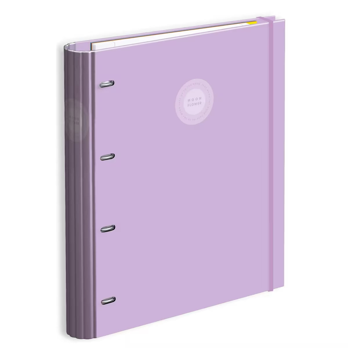 Ambar Capa A4 4 Argolas L 7 Vincos Recarga+Índice Campus Moonflower