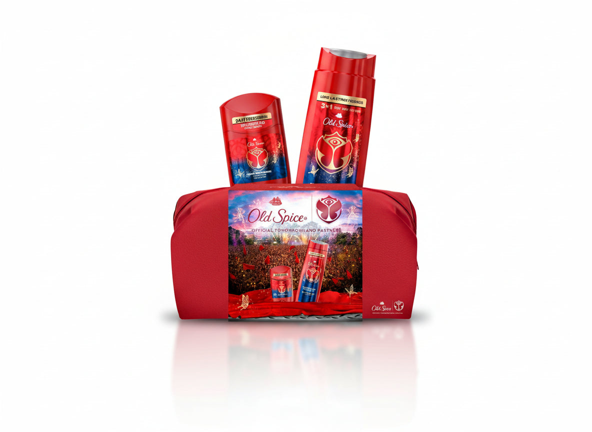 Old Spice RockStar Tomorrowland Conjunto com Deo Stick + Gel de Banho + Bolsa
