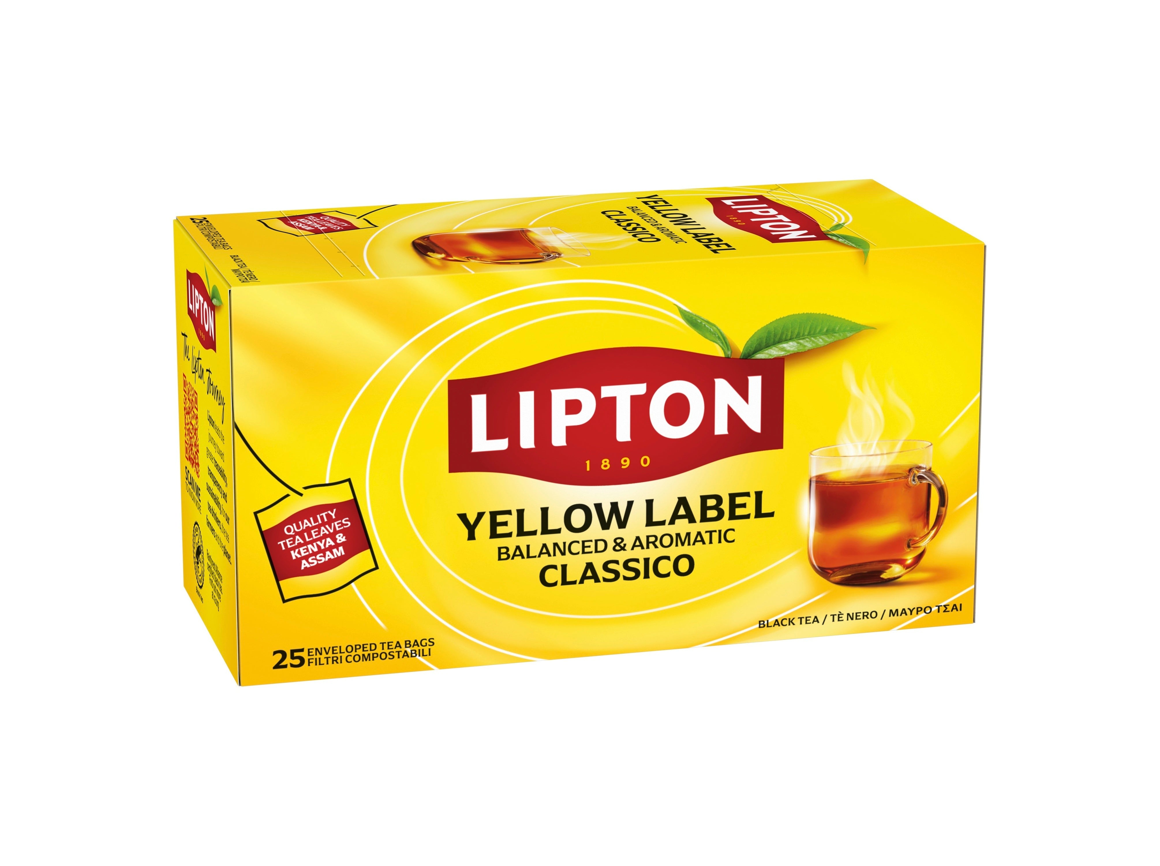 Lipton Chá Preto Yellow Label 25 un