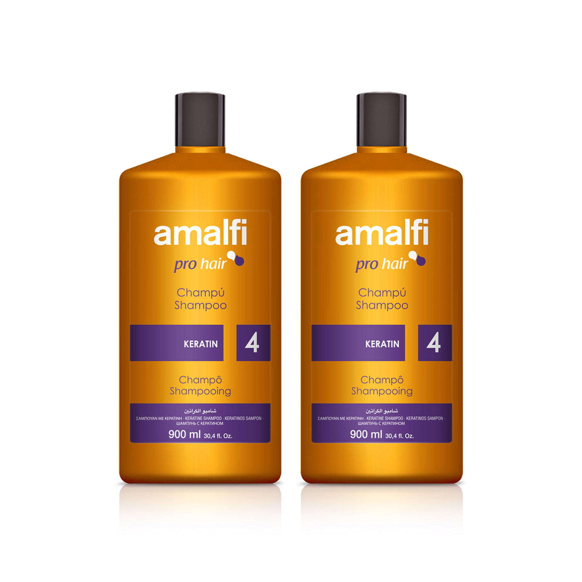 Amalfi Champô Profissional Keratina 900 ml - Pack 2 x 900 ml