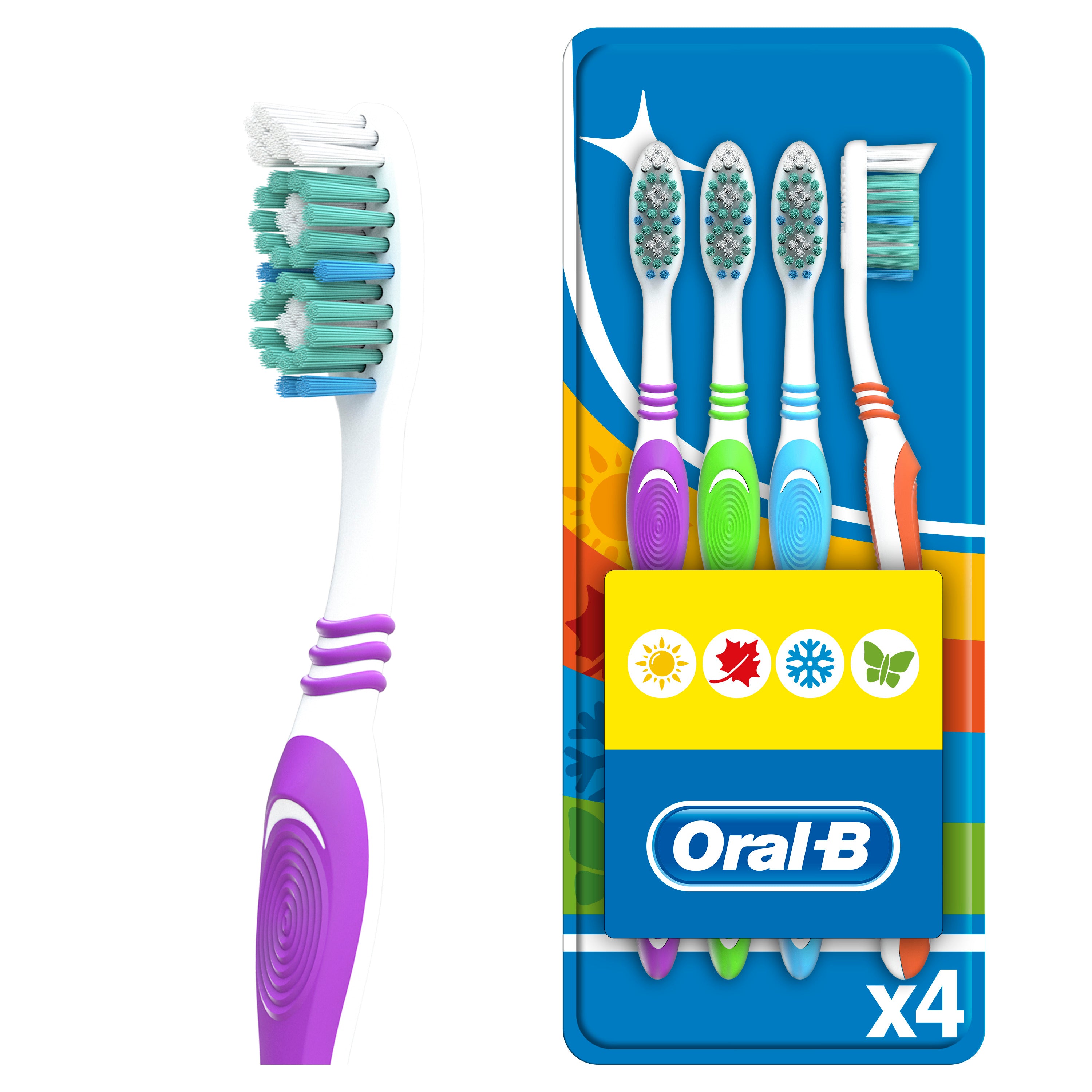 Oral-B 123 Shiny Clean Cepillo Dental 4uds