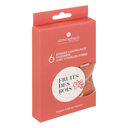 HKH Conjunto 6 Tealights Perfumados Fruits des Bois