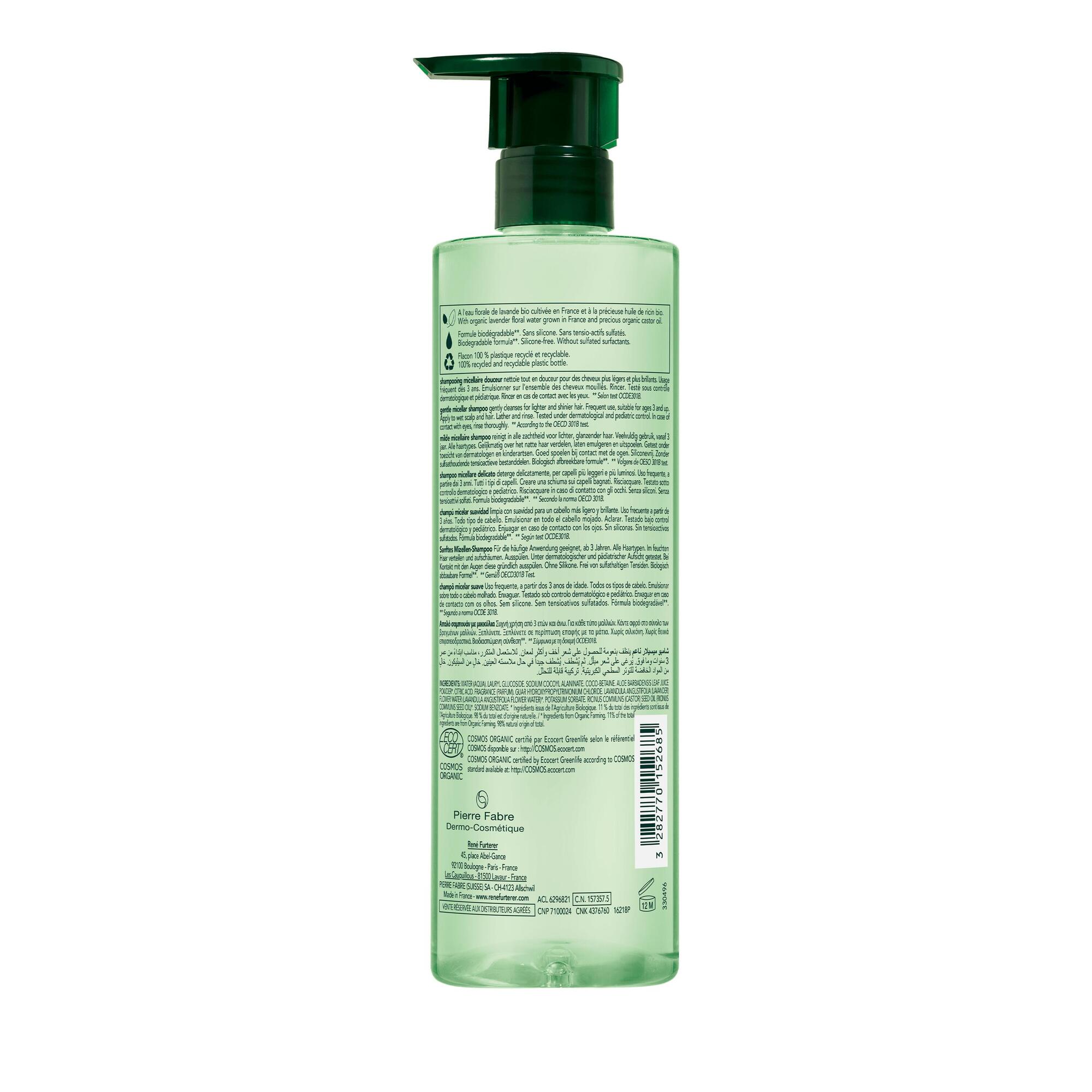 René Furterer Naturia Gentle Micellar Champô 400ml (13.52 fl oz)