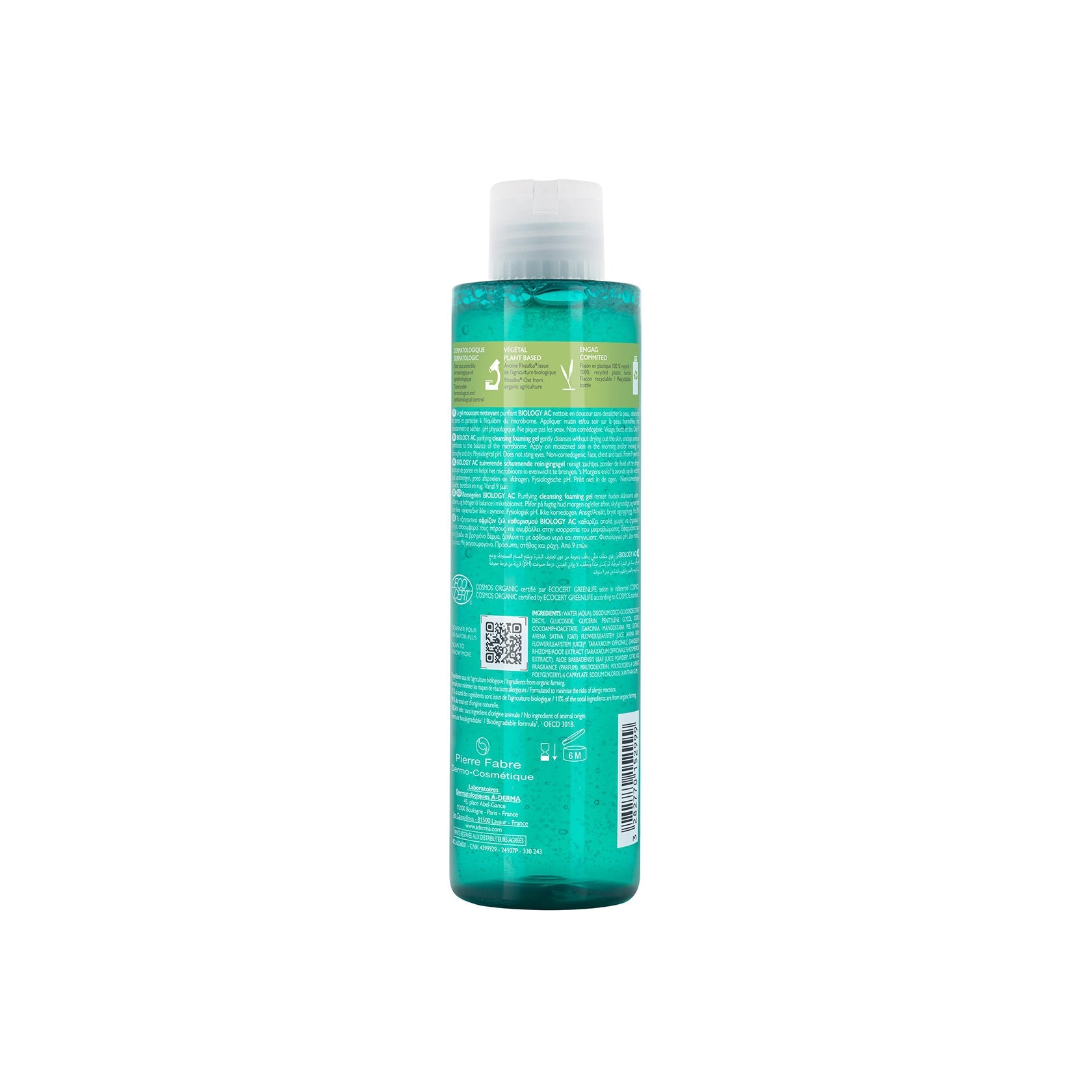 A-Derma Biology AC Purifying espuma de limpezaing Gel 200ml (6.76 fl oz)