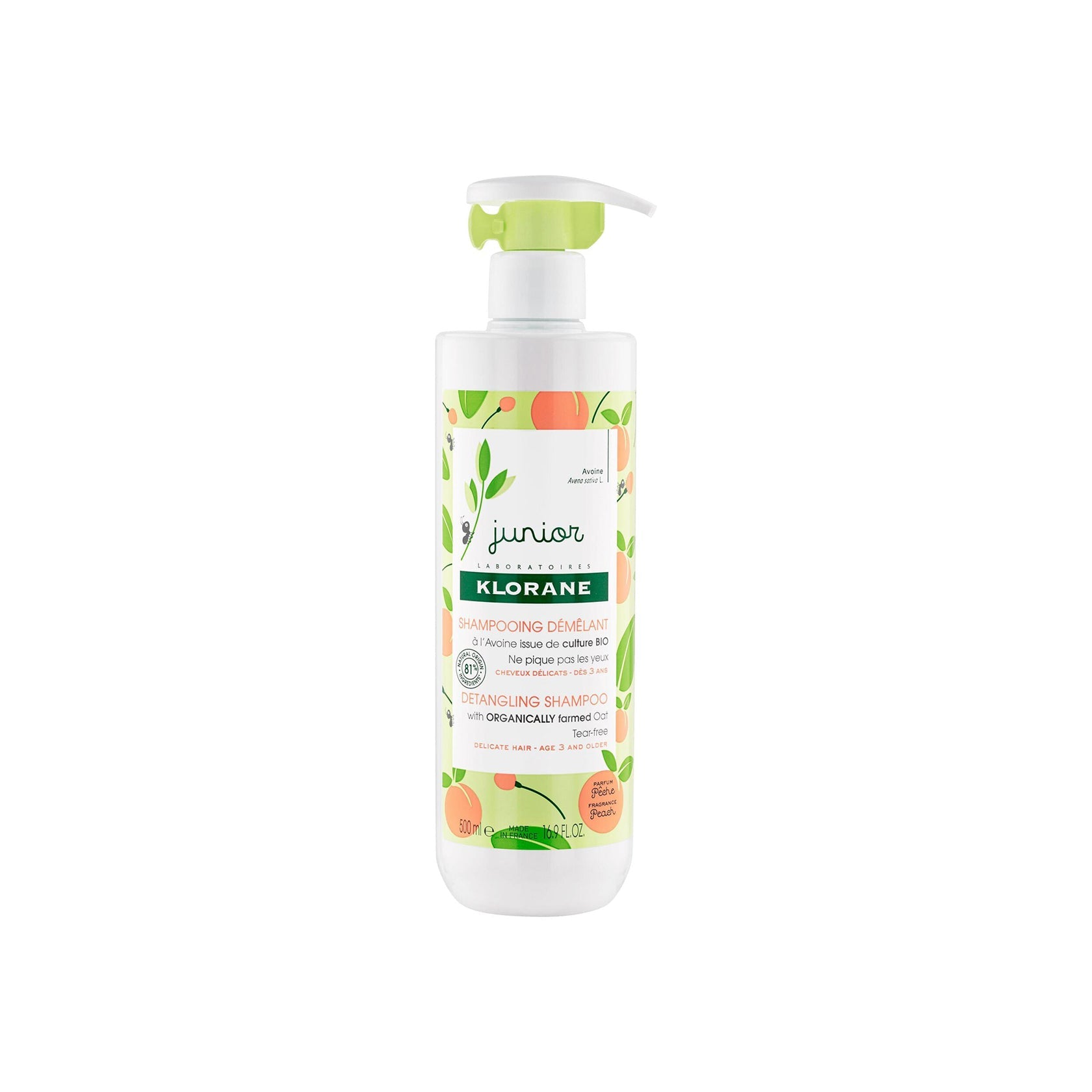 Klorane Junior Detangling Peach Champô 500ml