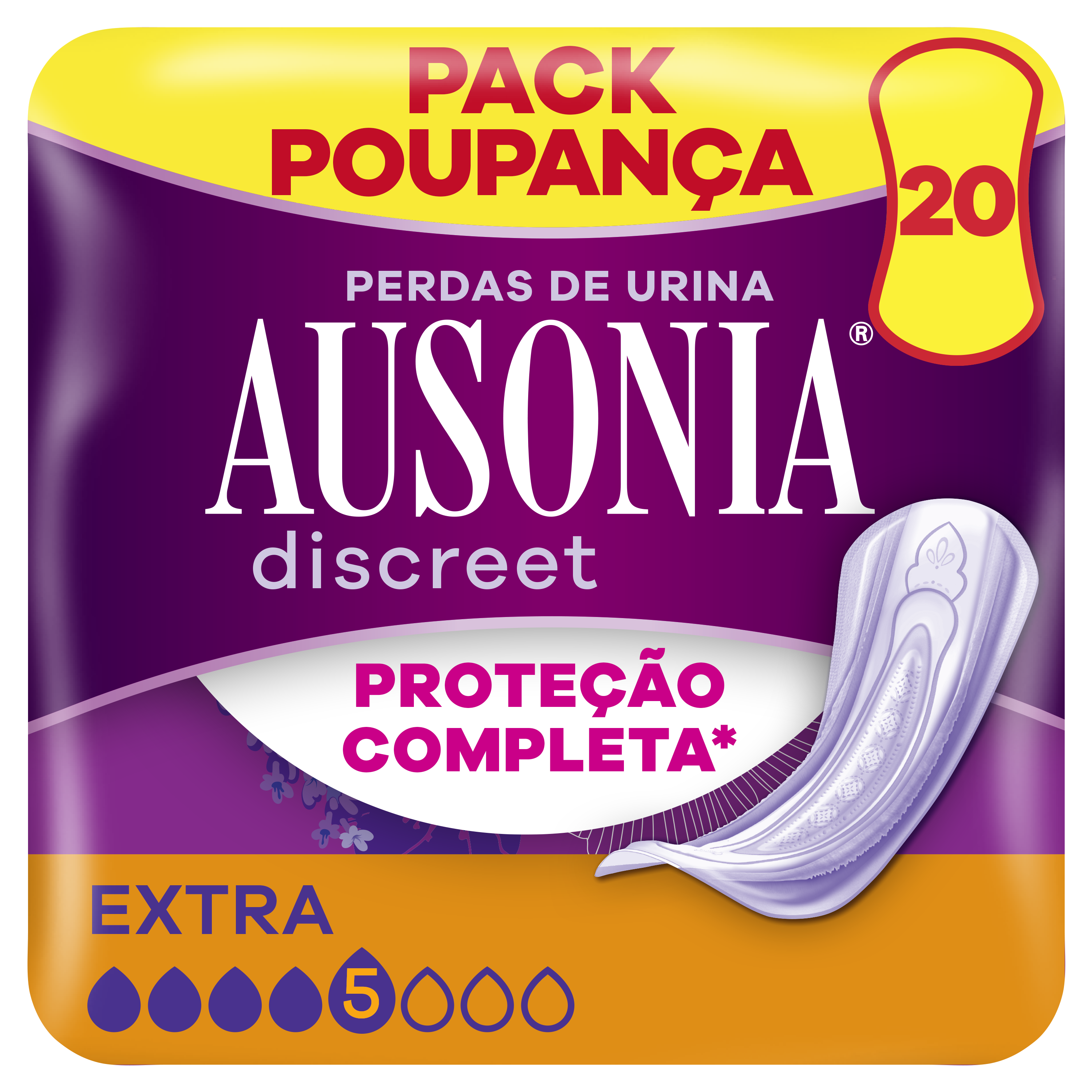 Ausonia Discreet Pensos Incontinência Extra 20 un
