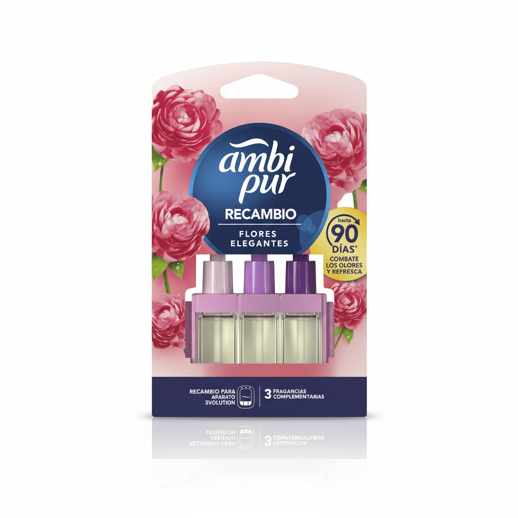 Ambi Pur 3 Volution Recarga Ambientador Eléctrico Flores Elegantes 21 ml
