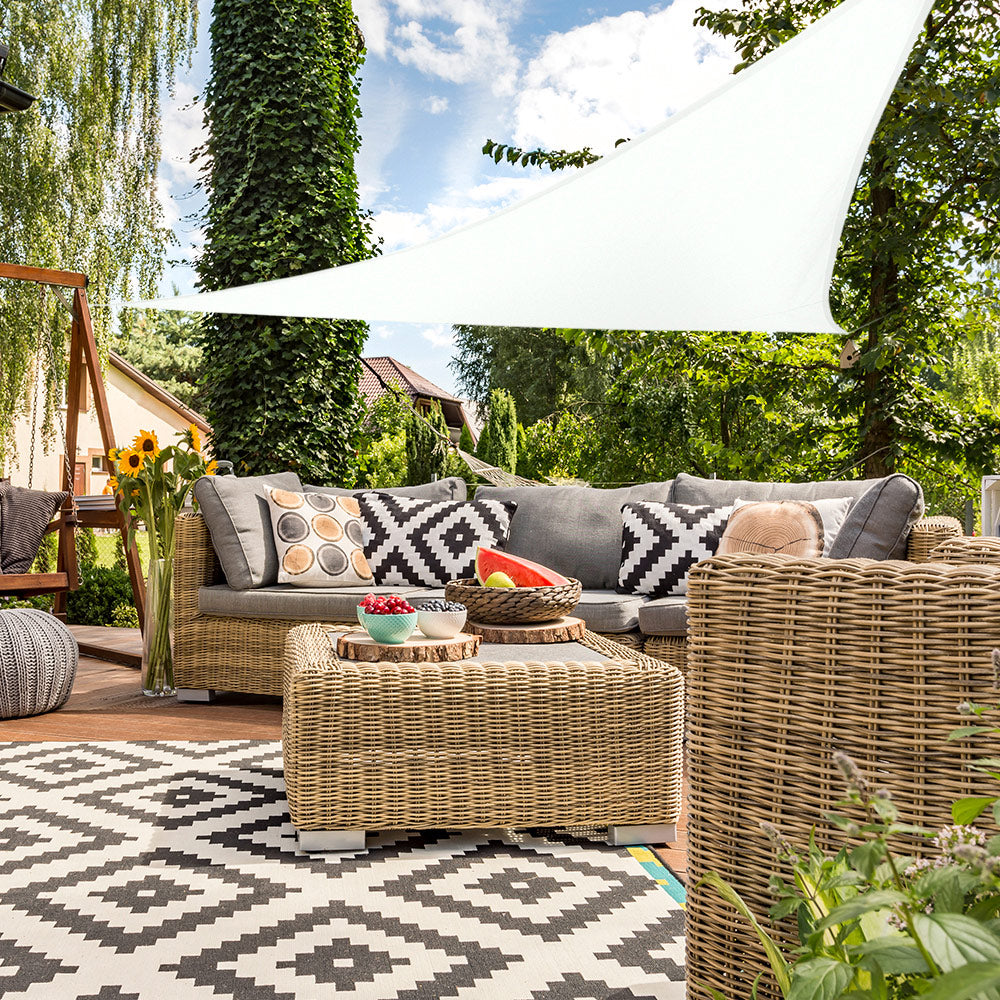 Aktive Toldo de Sombra Branco Triangular 360 x 360 x 360 cm