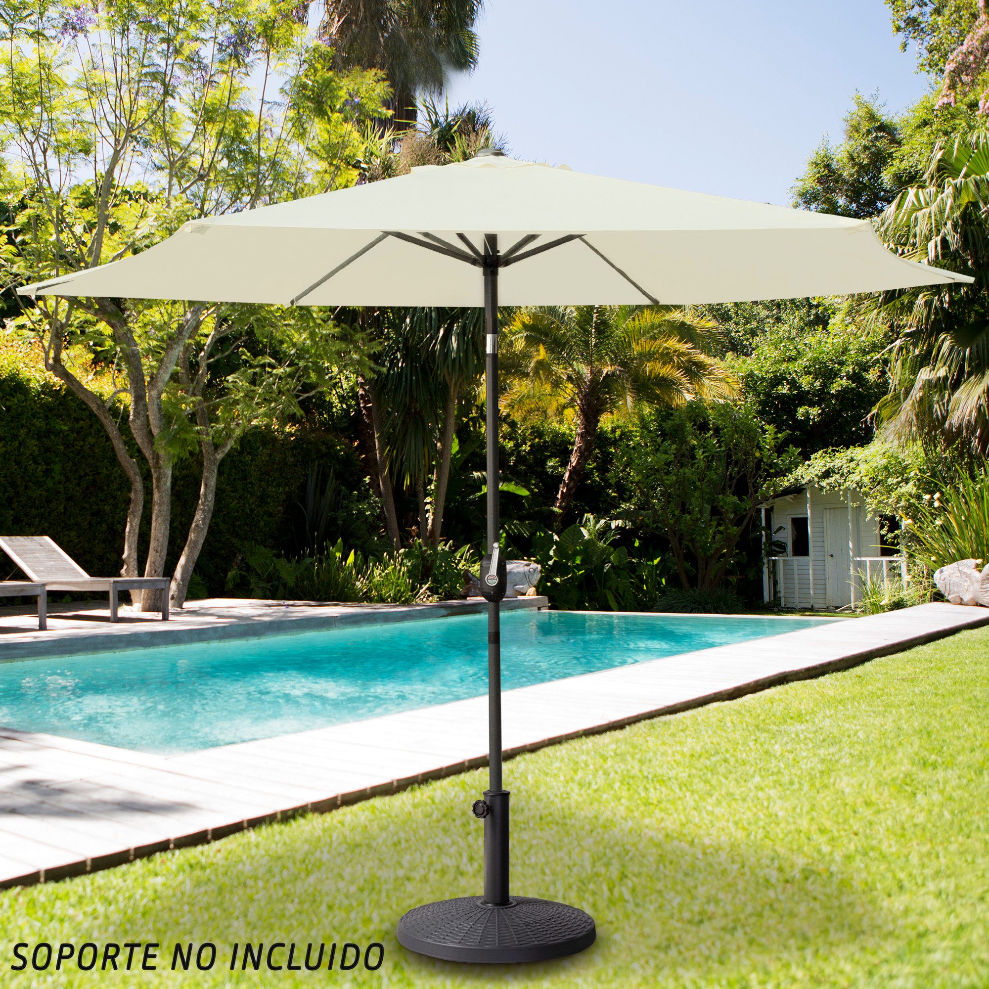 Aktive Guarda-Sol para Terraço e Jardim Ø270 cm com Proteção Uv50
