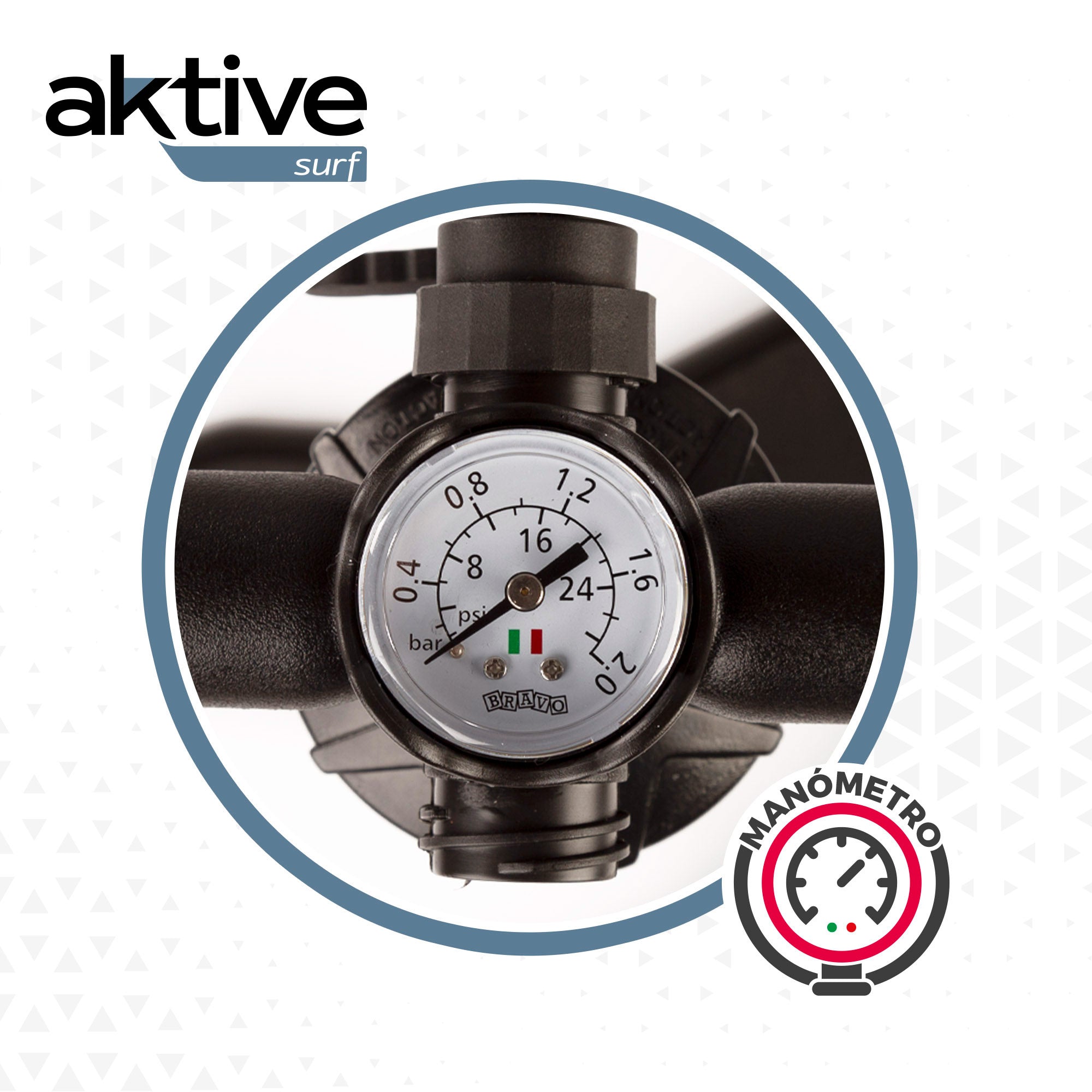 Aktive Bomba de Prancha de Surf de Alta Pressão 30 Psi Dupla Ação