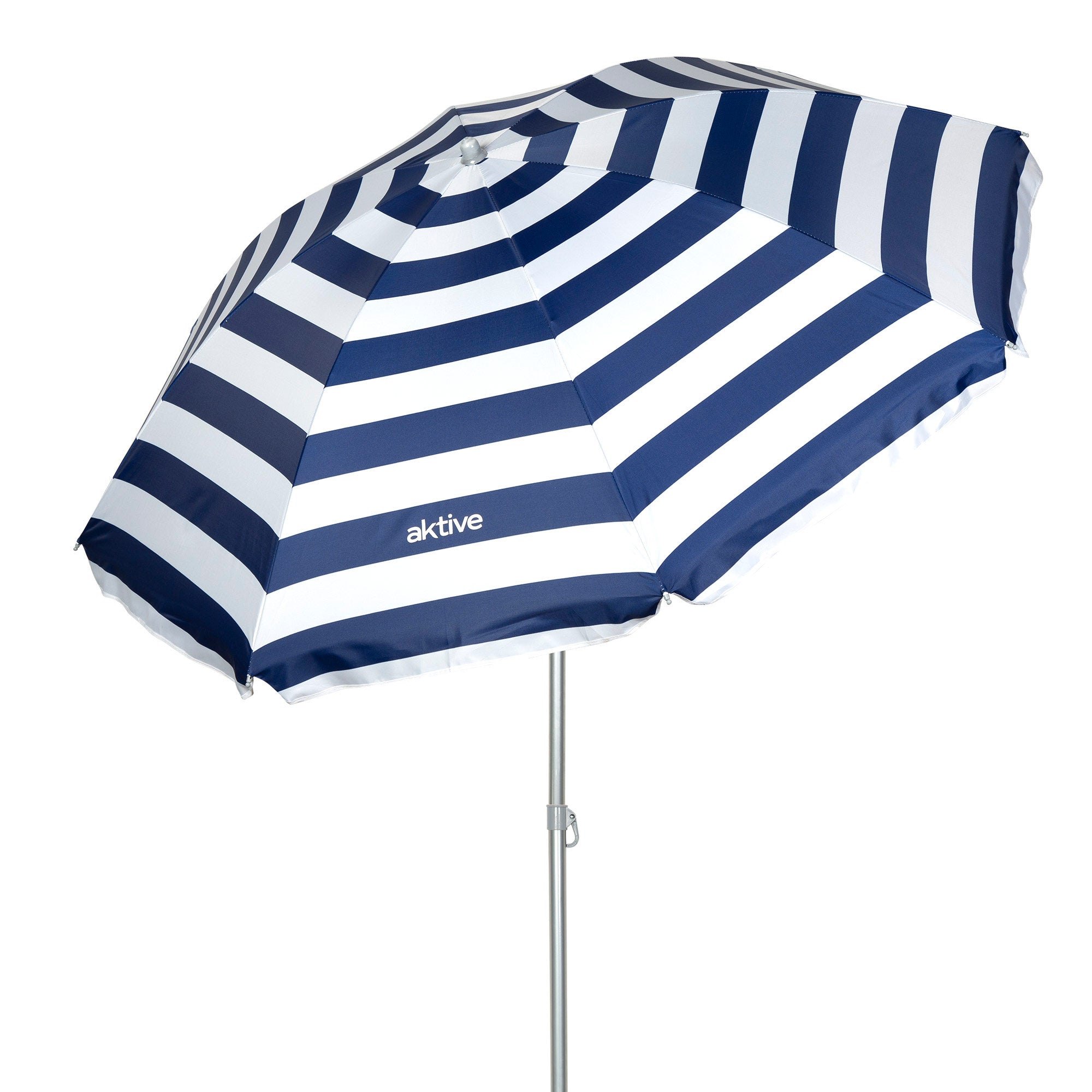 Aktive Guarda-Sol de Praia 8 Varetas 180 cm Marinho