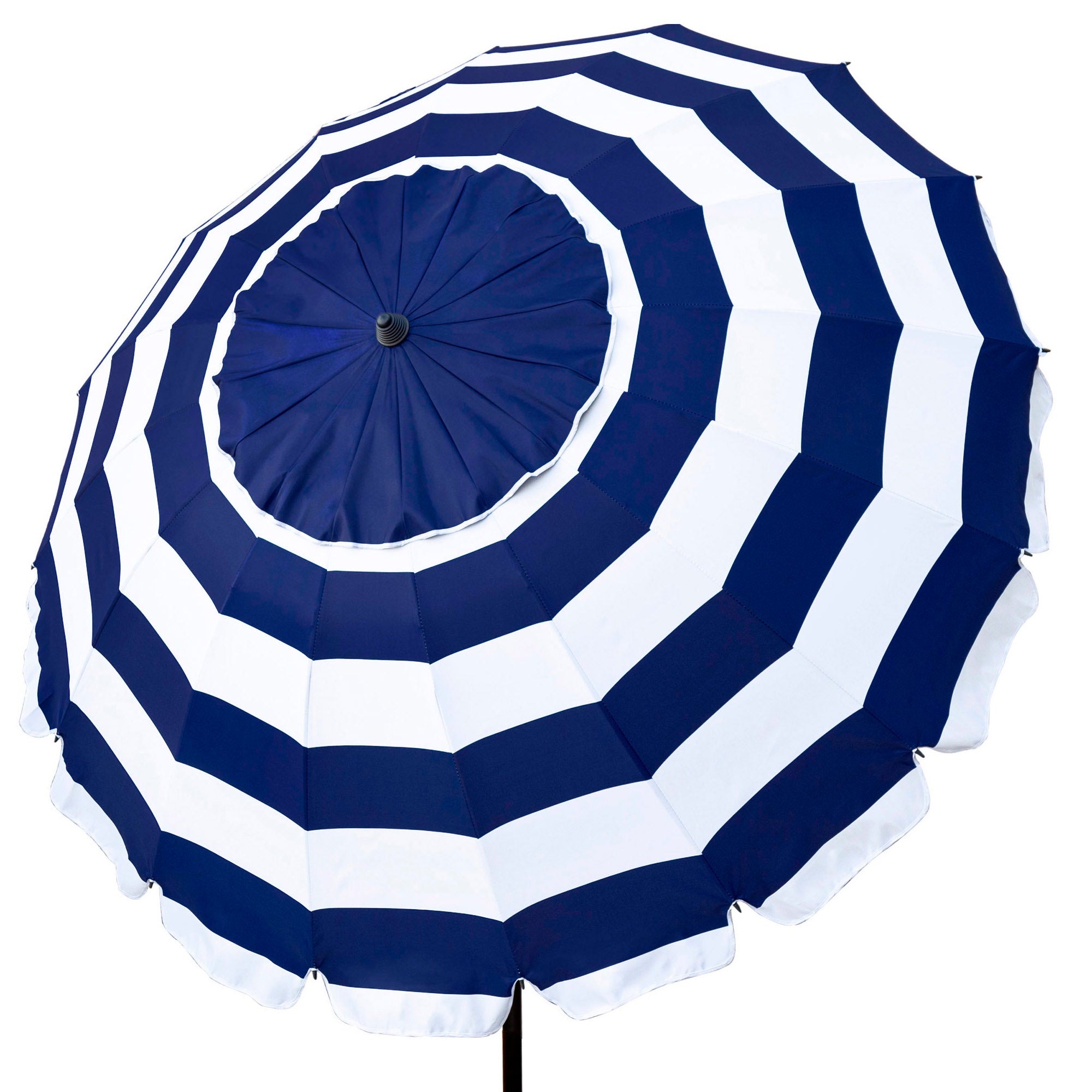 Aktive Guarda-Sol de Praia Anti-Vento 16 Varetas 240 cm Marinho