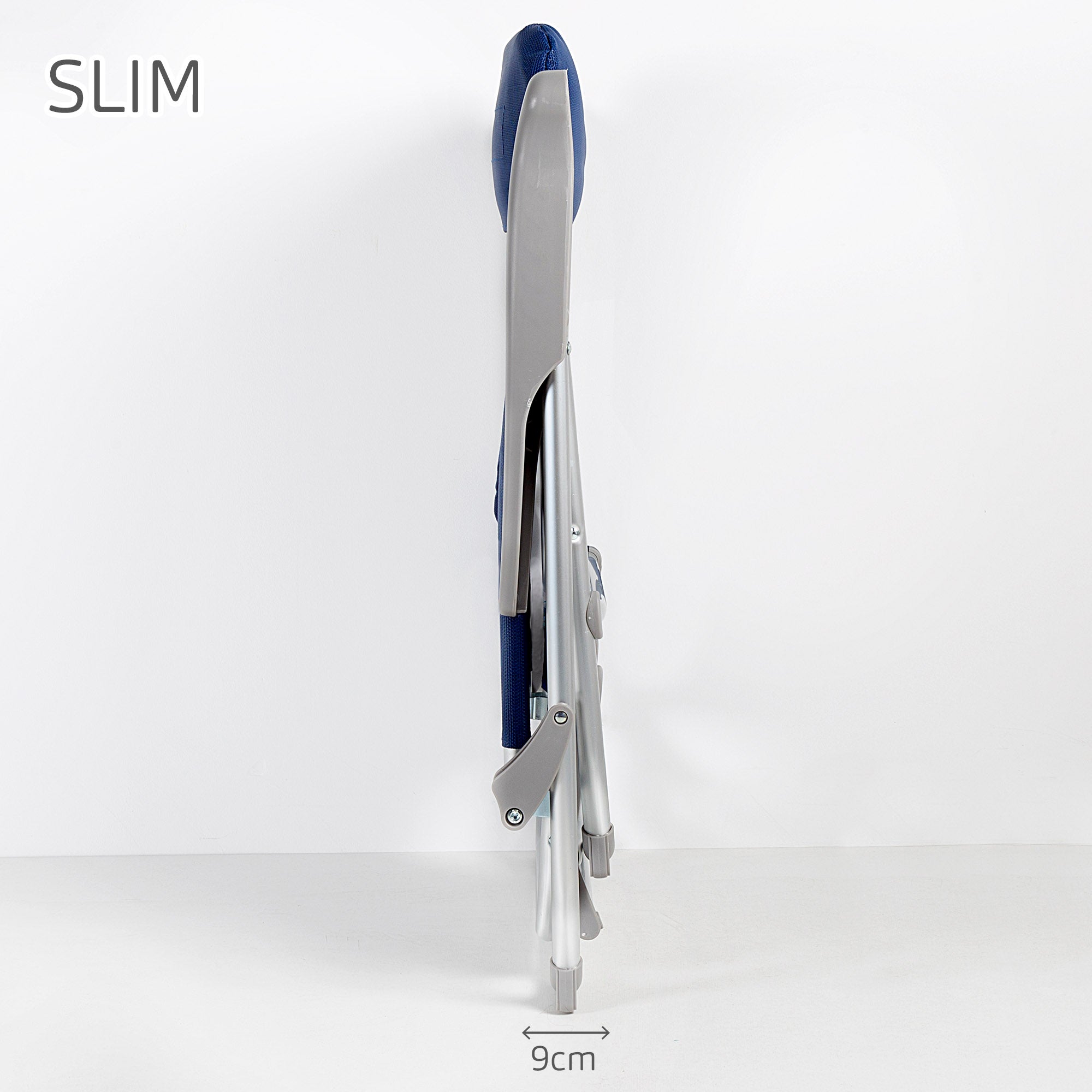 Aktive Cadeira de Praia Dobrável Multiposições Slim com mesa Amovível e Almofada