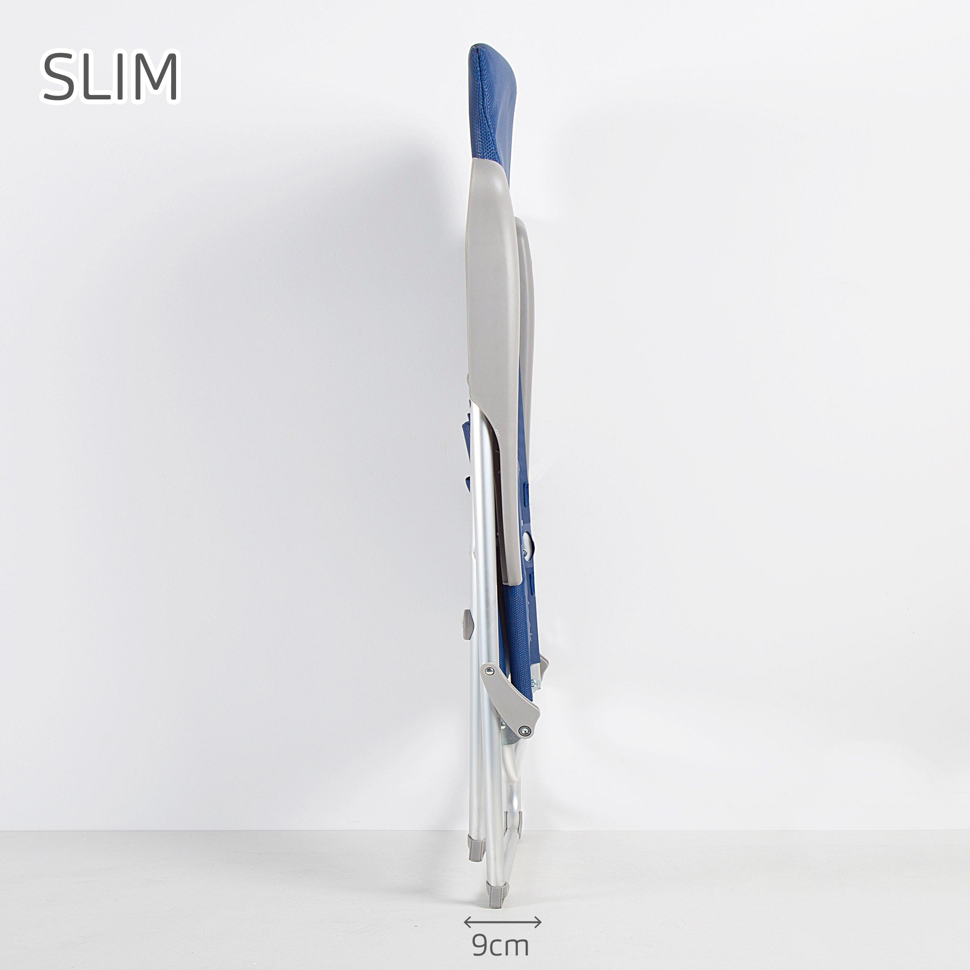 Aktive Cadeira de Praia Alta Multiposições Dobrável e Fina