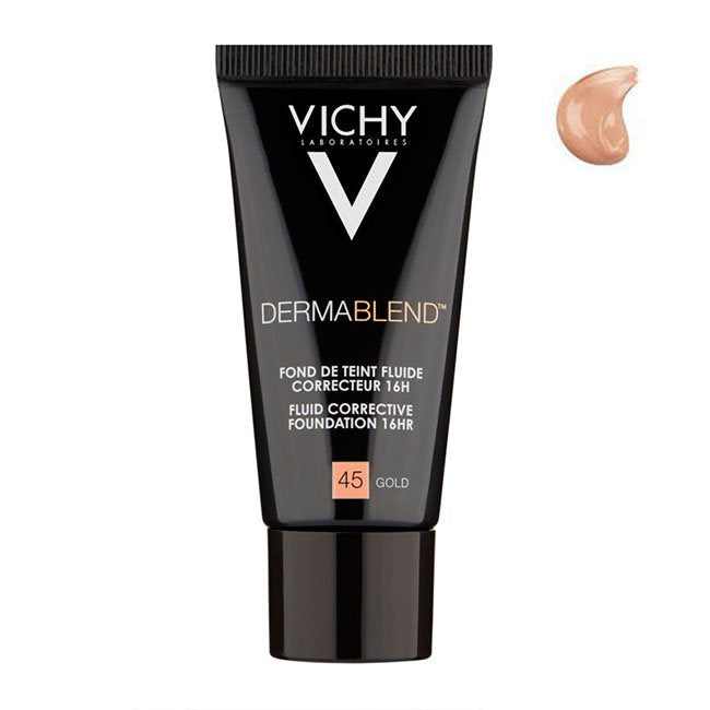 Vichy Dermablend Fluid Corrective Base 30ml Color: 45 Gold