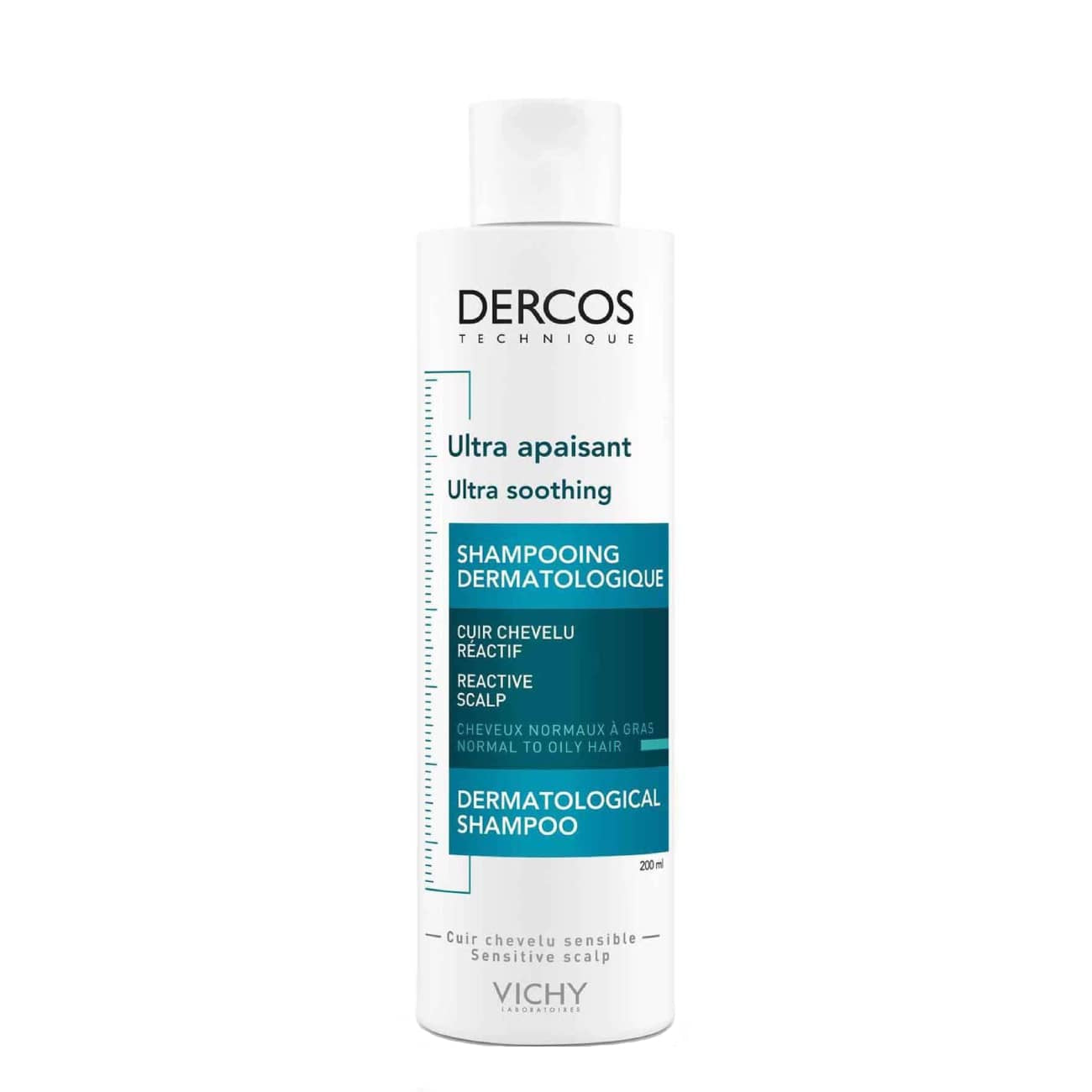 Vichy Dercos Ultra Soothing Champô Normal To Oily Hair 200ml