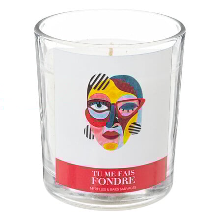 HKH Vela Perfumada Myrtilles & Baies Sauvages Copo Vidro