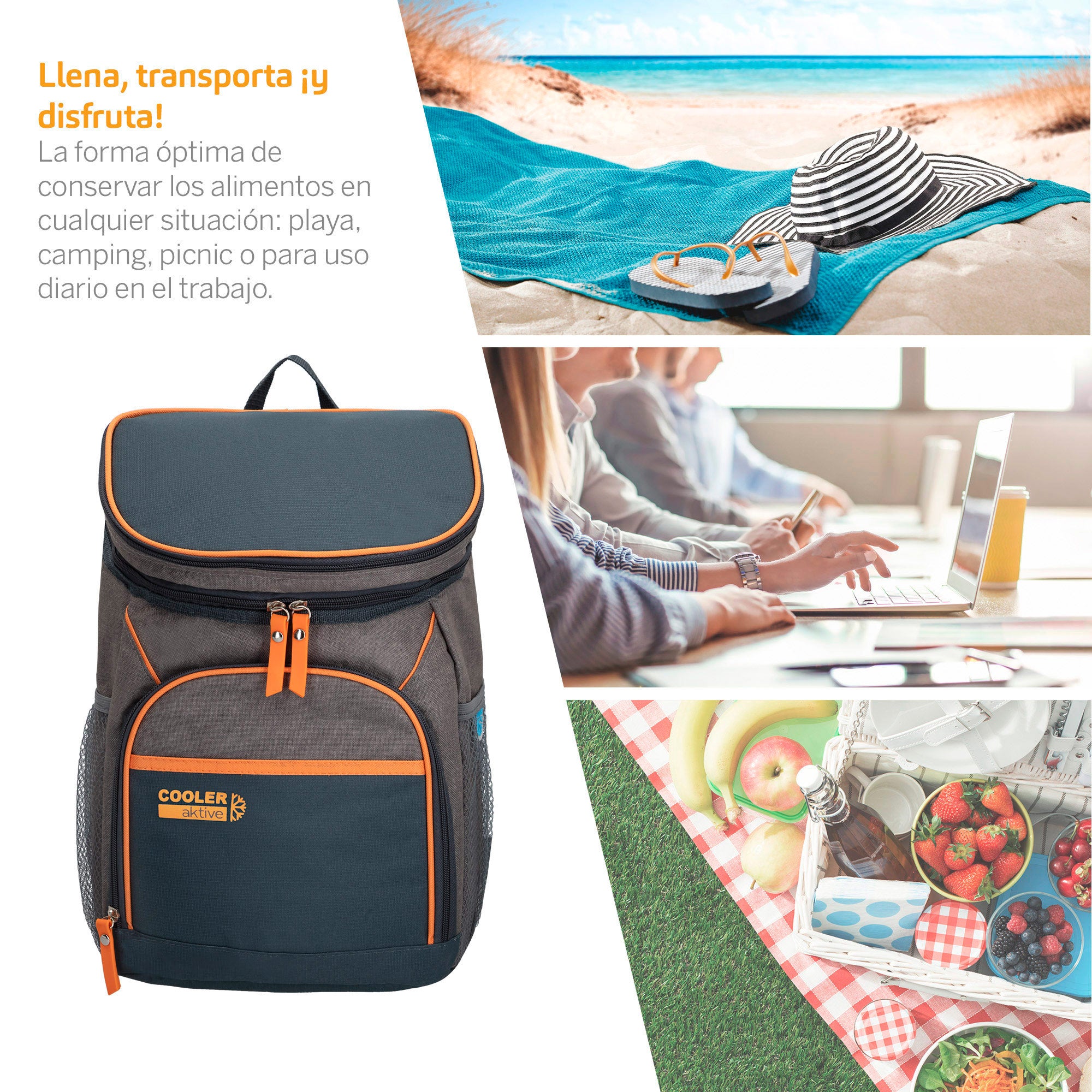 Aktive Mochila Térmica 15 Litros