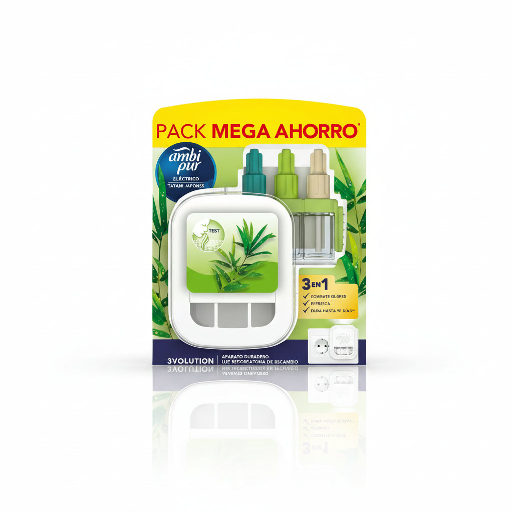 Ambi Pur 3 Volution Ambientador Eléctrico com Recarga Japan Tatami 20 ml