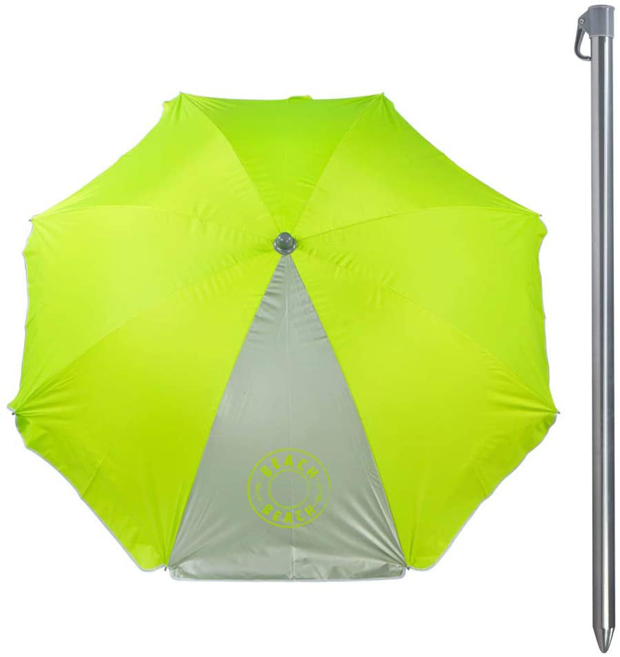 Aktive Proteção Ultravioleta Guarda-Sol - Amarelo Neon de 200 cm de Diâmetro