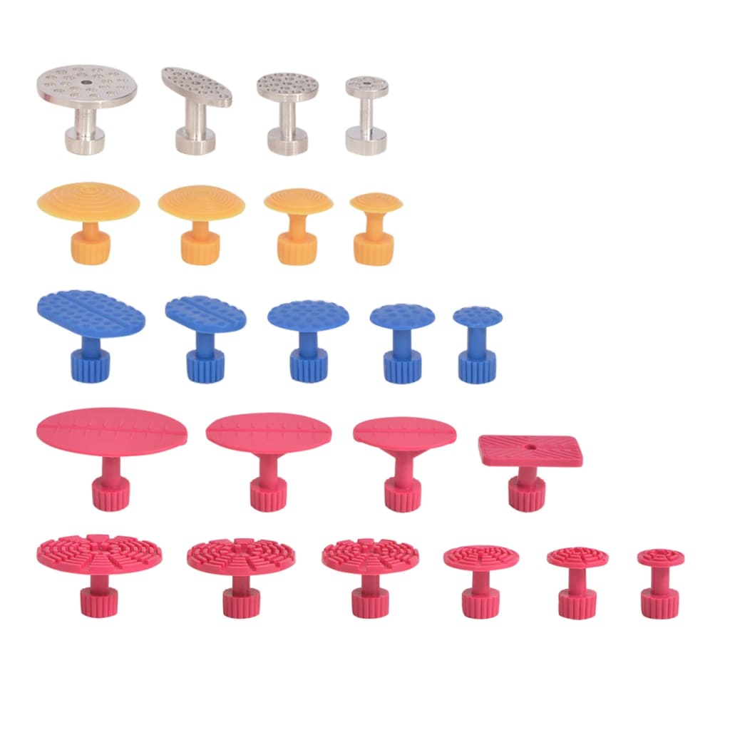 HKH Conjunto de Reparação para Mossas sem Necessidade de Pintura em Aço Inoxidável - 24 Peças