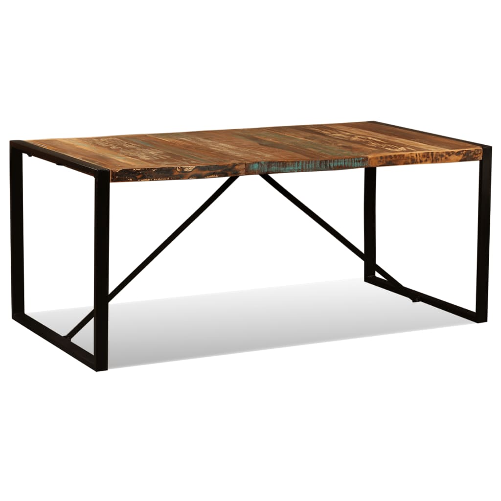 HKH Mesa de Jantar Madeira Reciclada Maciça 180 Cm