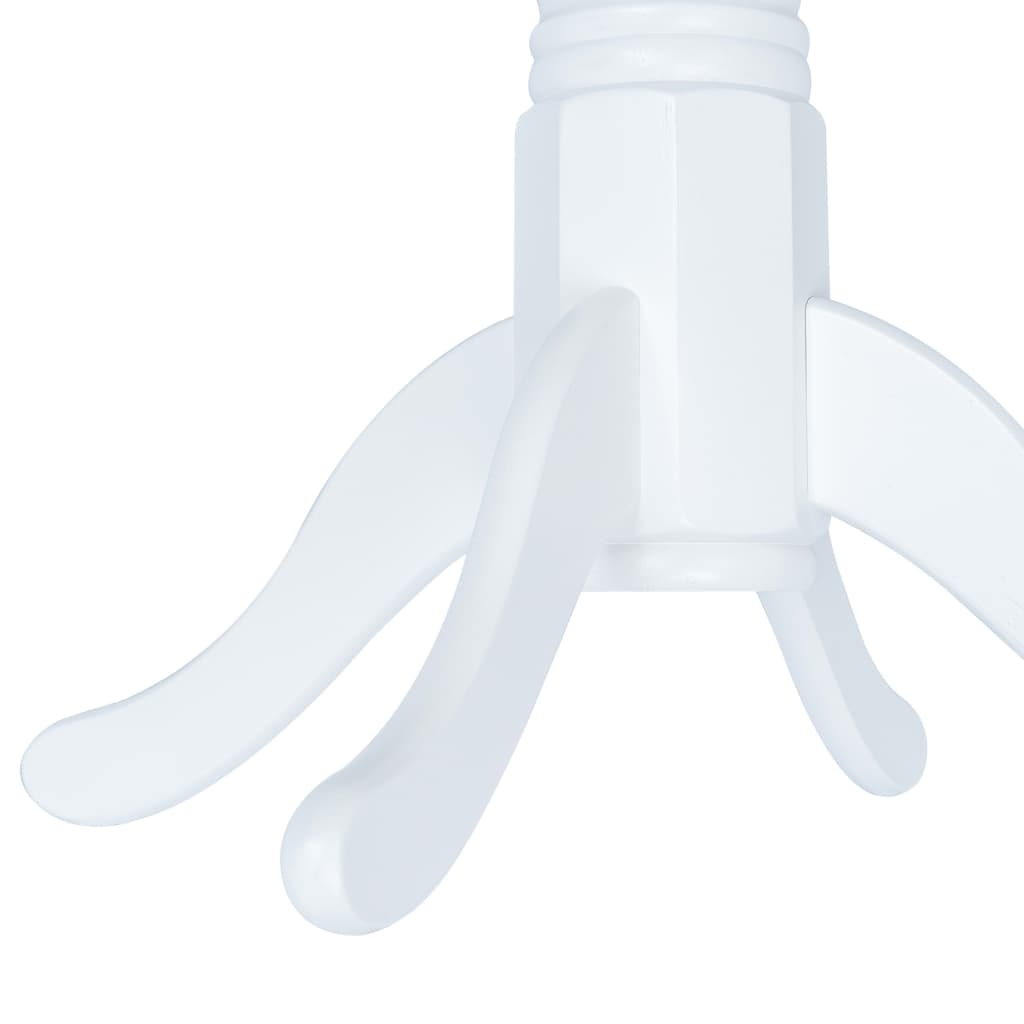 HKH Mesa de Jantar Madeira Maciça de Seringueira - Branco