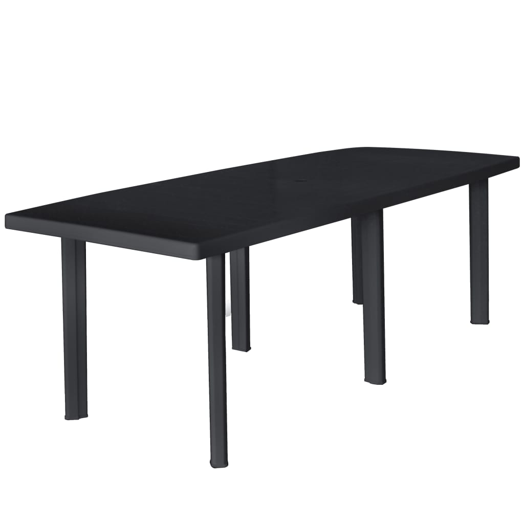HKH Mesa de Jardim 216x90x72 Cm Plástico - Antracite
