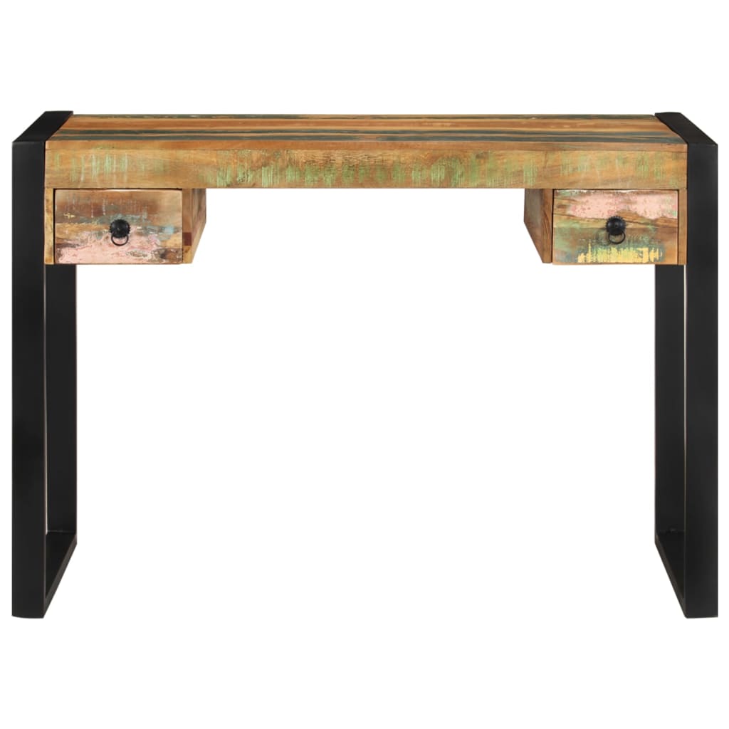 HKH Secretária em Madeira Reciclada em Madeira Maciça