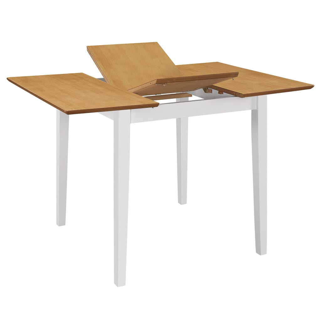HKH Mesa de Jantar Extensível (80 - 120) em MDF - Branco