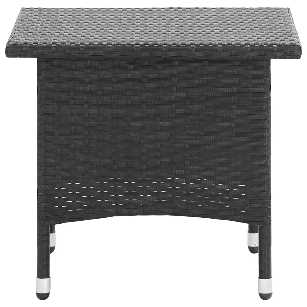 HKH Mesa de Chá 50x50x47 Cm Vime Pe - Preto