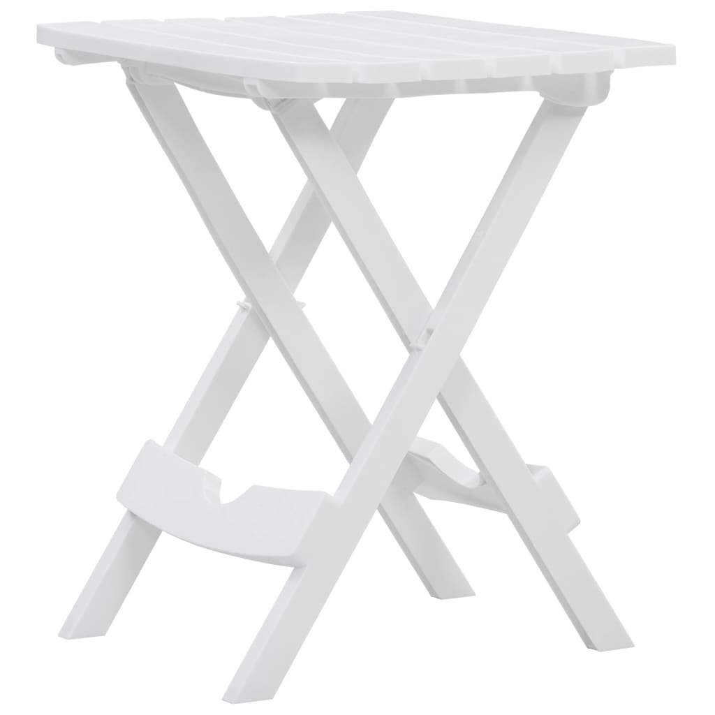 HKH Mesa de Jardim Dobrável 45,5x38,5x50 Cm - Branco