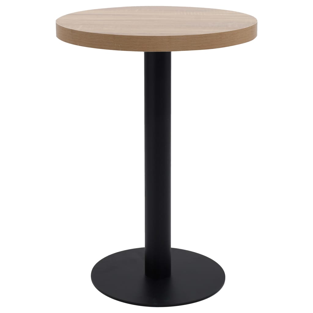 HKH Mesa de Bar 60 Cm em MDF - Castanho Claro