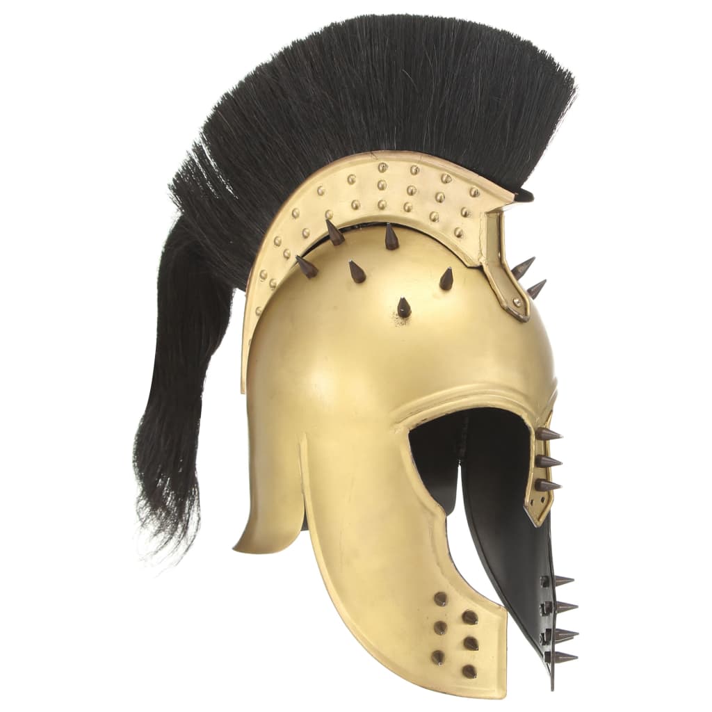 HKH Capacete de Soldado Grego Réplica LARP - Aço Bronze