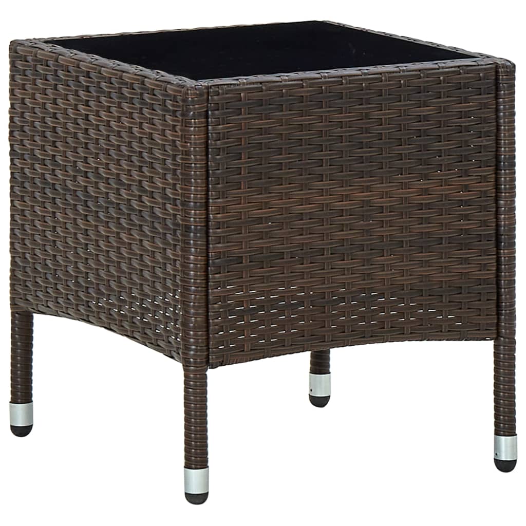 HKH Mesa de Jardim 40x40x45 Vime Pe Castanho - Marrom