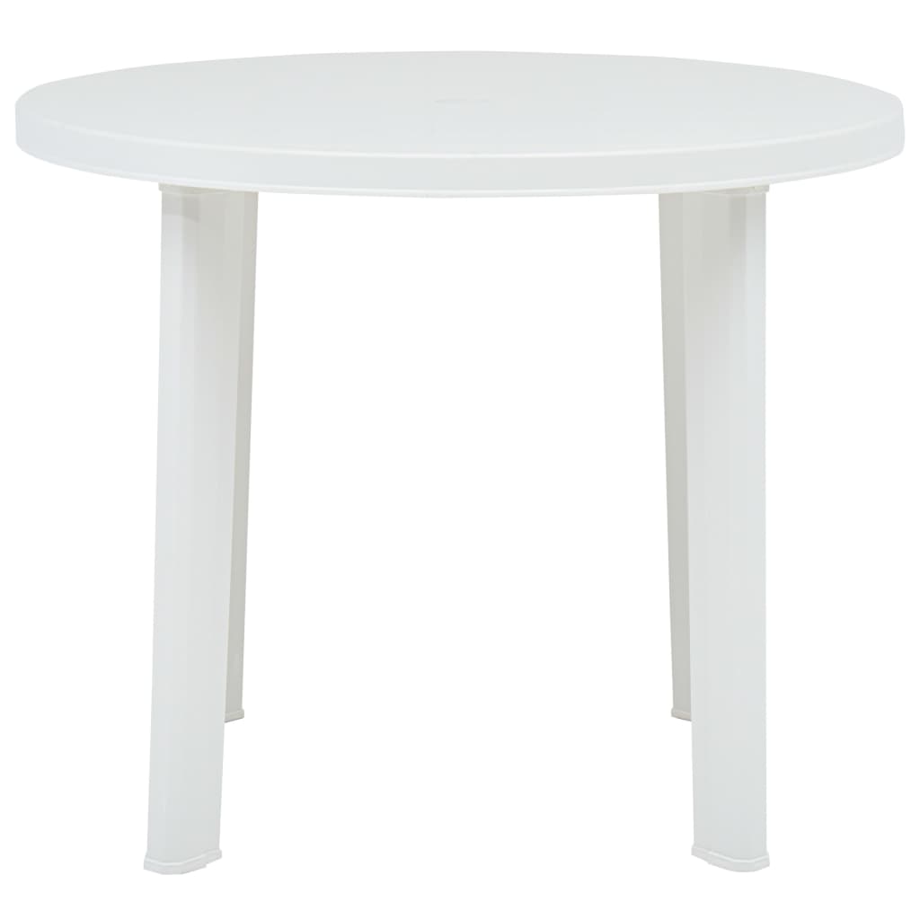 HKH Mesa de Jardim 89 Cm Plástico - Branco